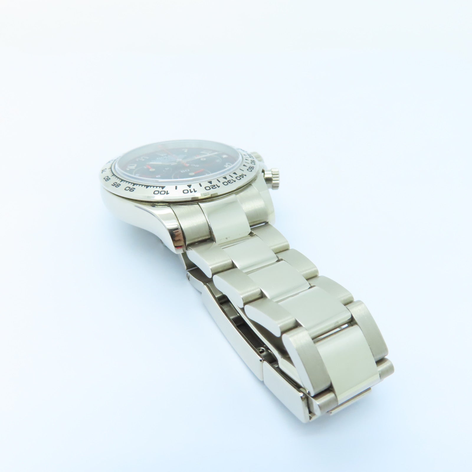 ROLEX Daytona 18K白金手錶自動機芯黒色