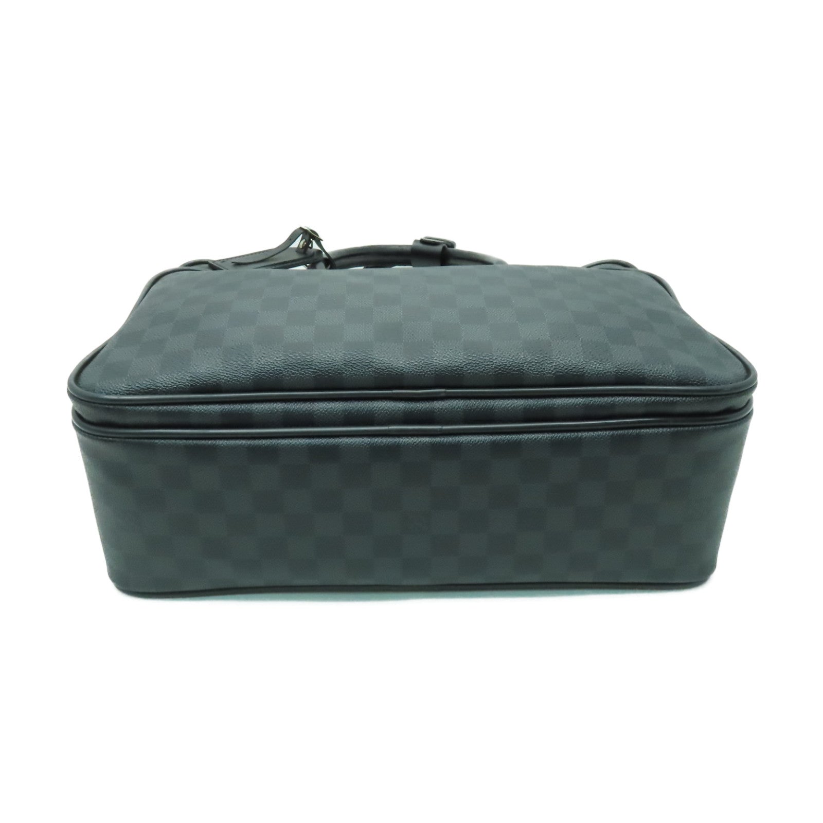 LOUIS VUITTON Damier Graphite Icare银扣公事包/手挽肩背两用袋黑色