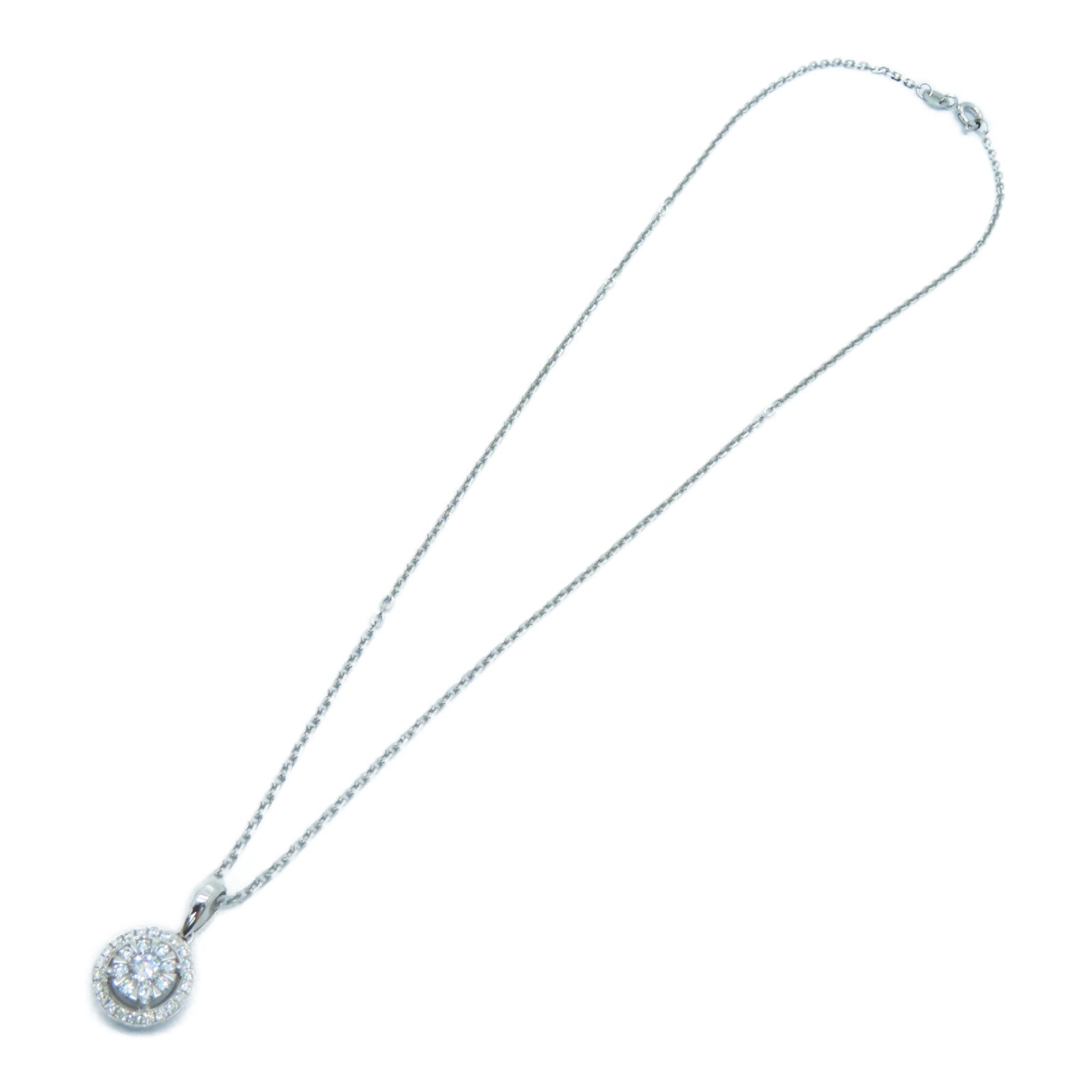 JEWELRY 18K白金Diamond Necklace 0.14ct /0.25ct鑽石頸錬