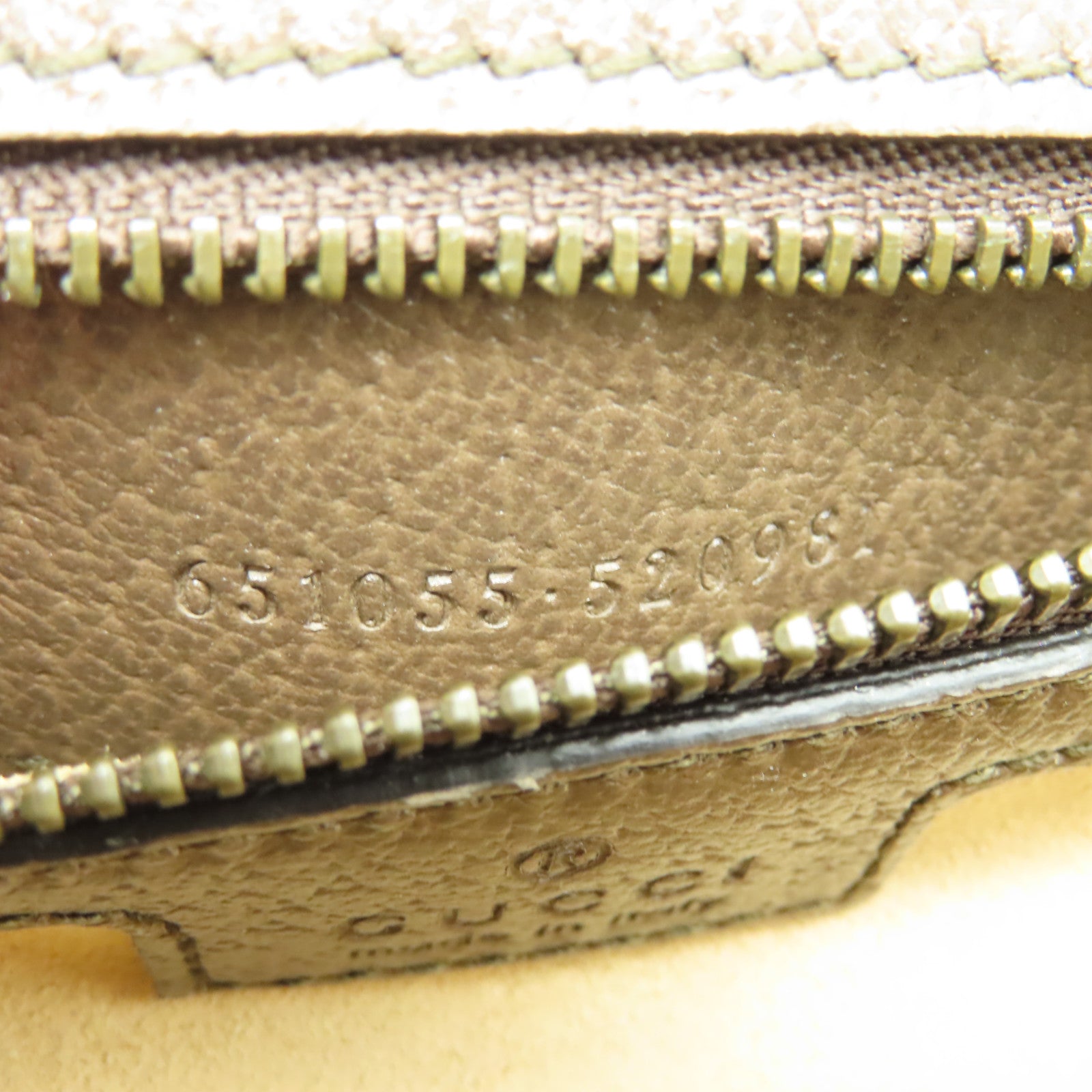 GUCCI 塗層帆布Ophidia金扣手挽肩背兩用袋啡色