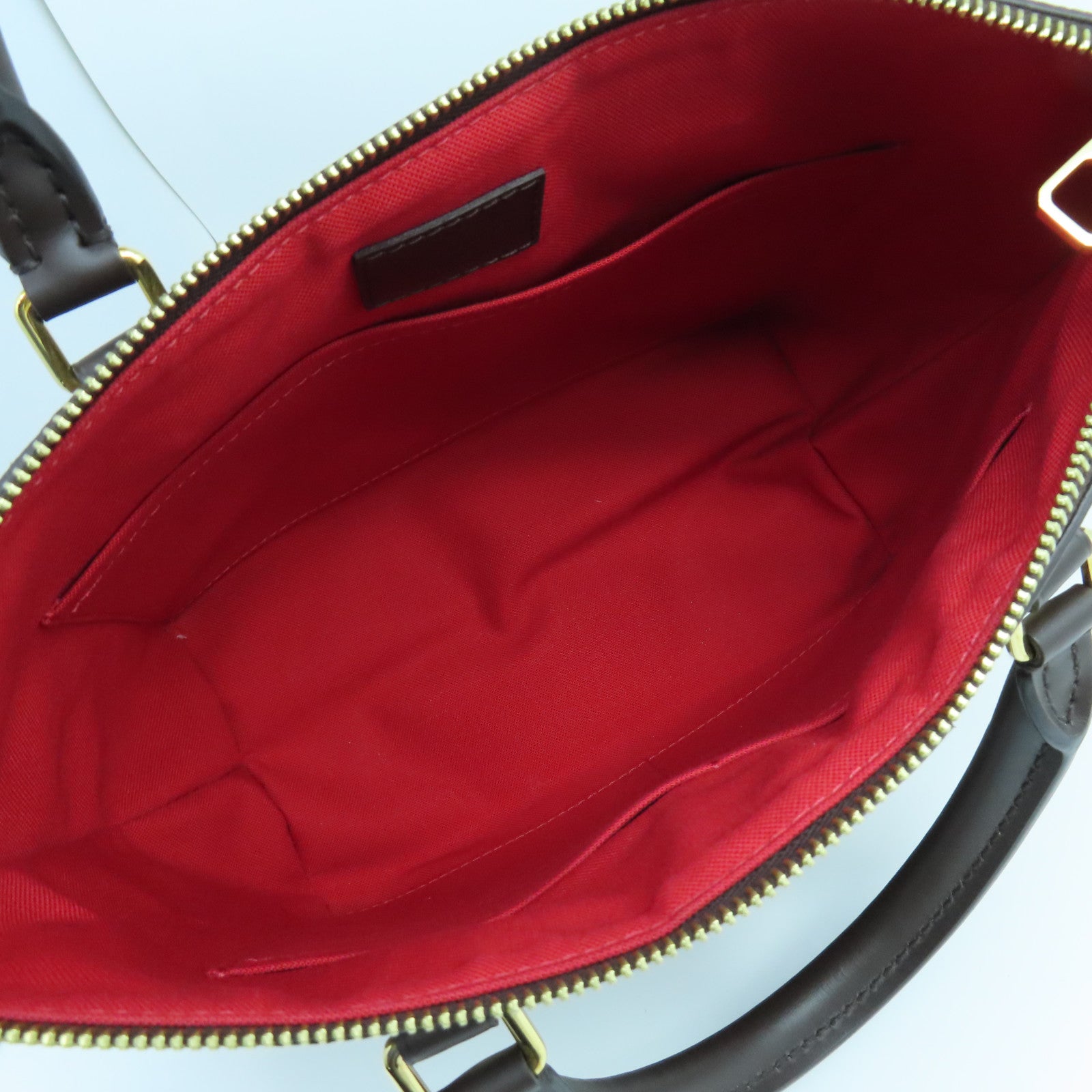 LOUIS VUITTON Damier Siena PM金扣手挽袋啡色