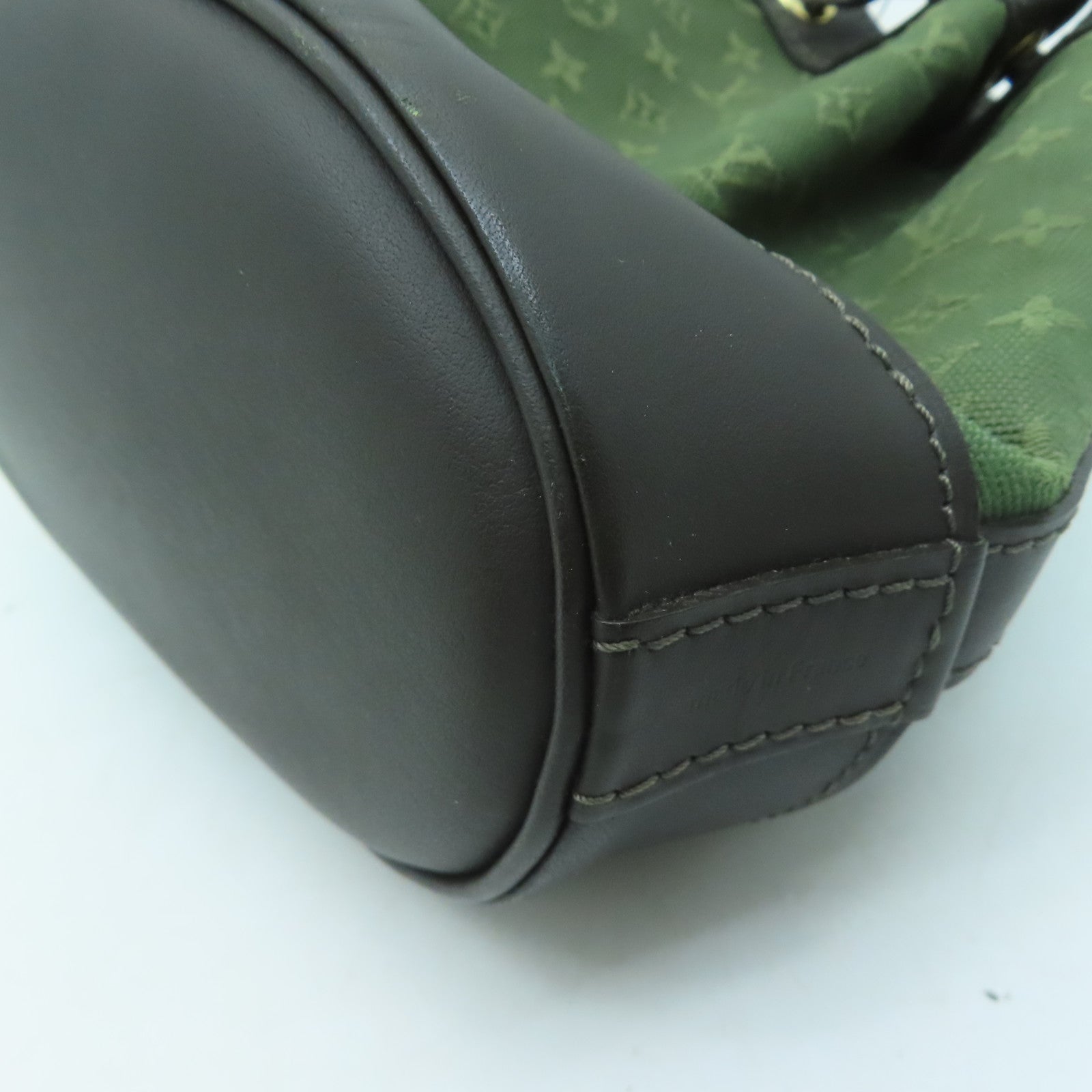 LOUIS VUITTON Monogram Mini Noelie金扣手挽袋綠色