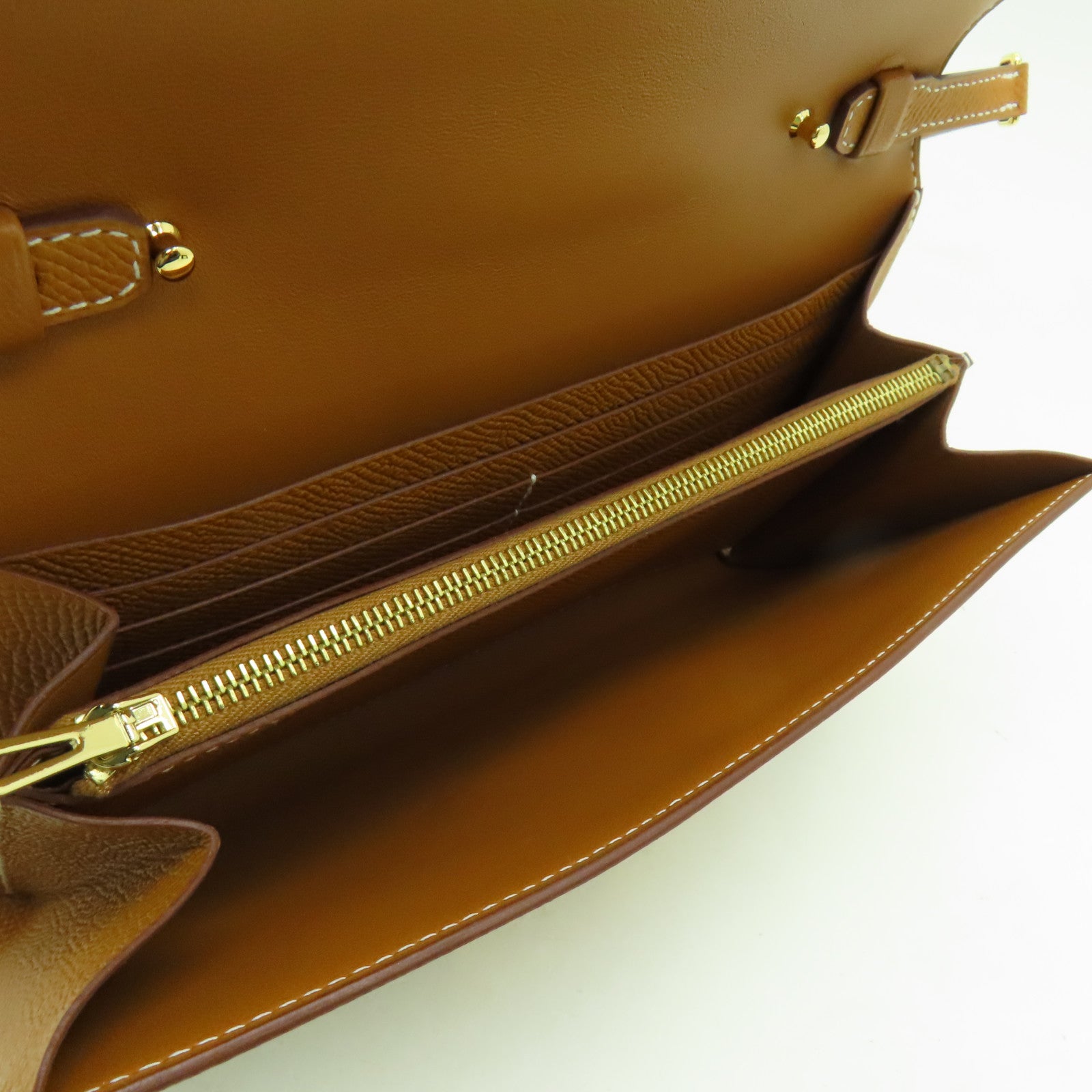 HERMES Epsom皮革Constance To Go金扣肩背袋啡色