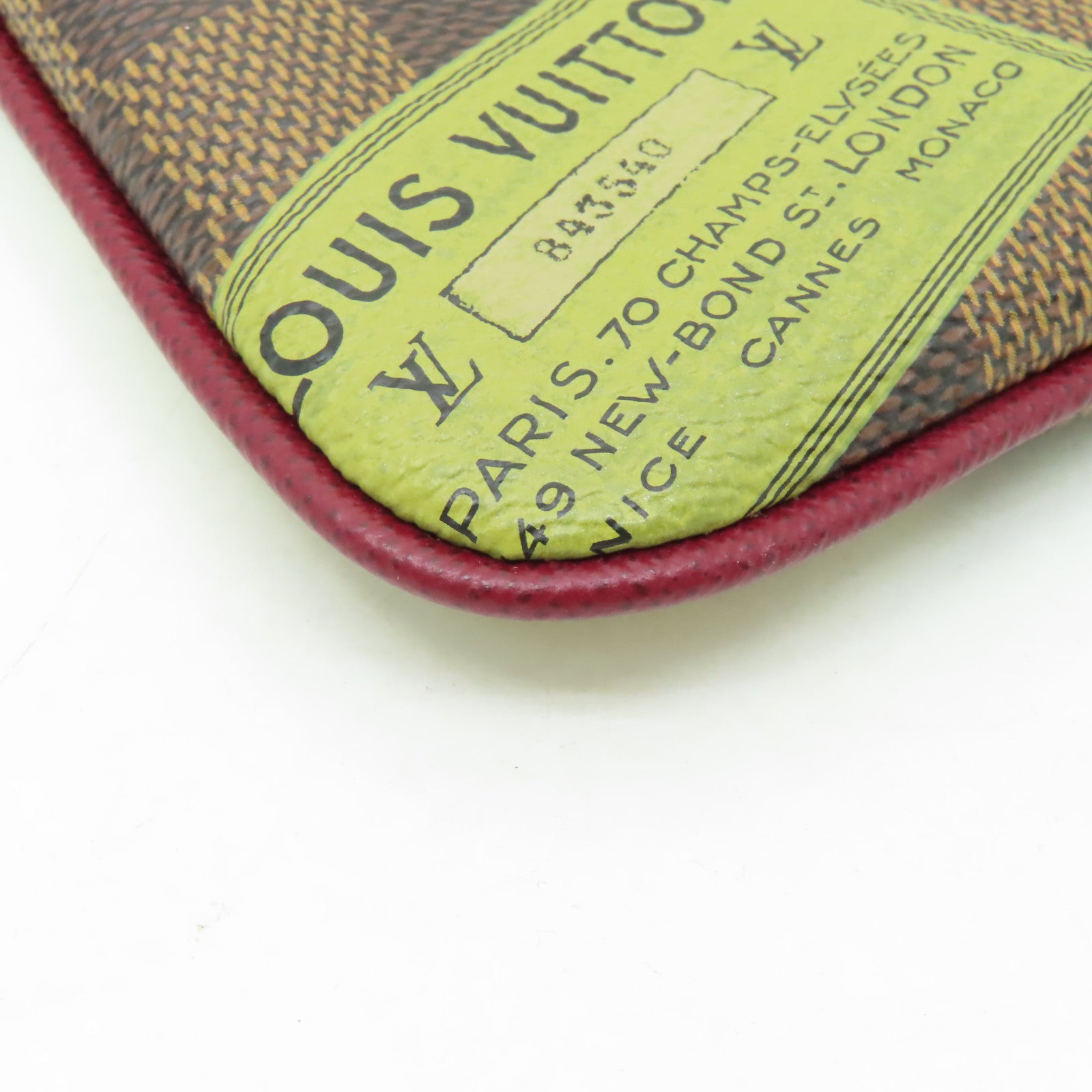 LOUIS VUITTON Damier Chain Pouch金扣鏈帶肩背袋啡色