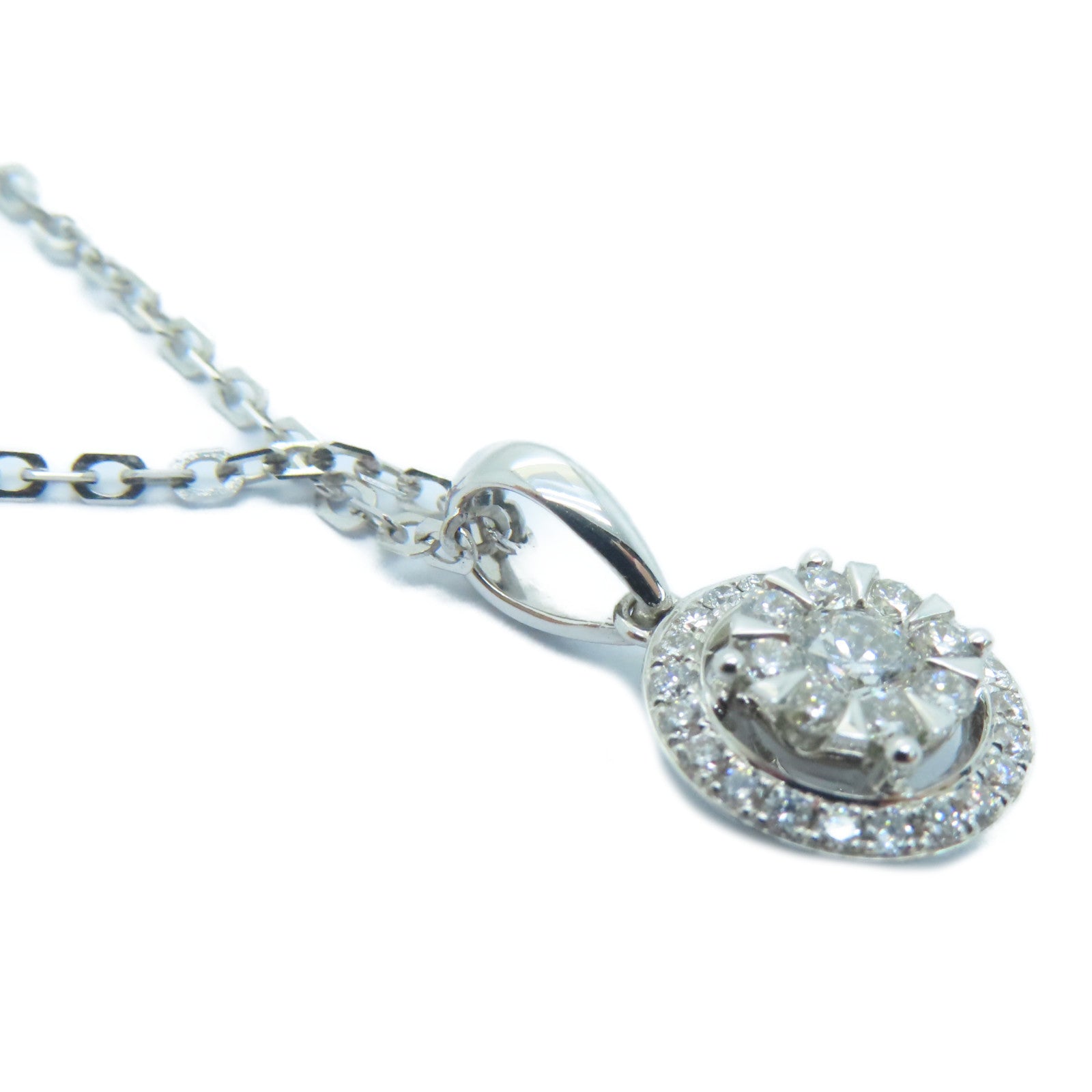 JEWELRY 18K白金Diamond Necklace 0.14ct /0.25ct鑽石頸錬