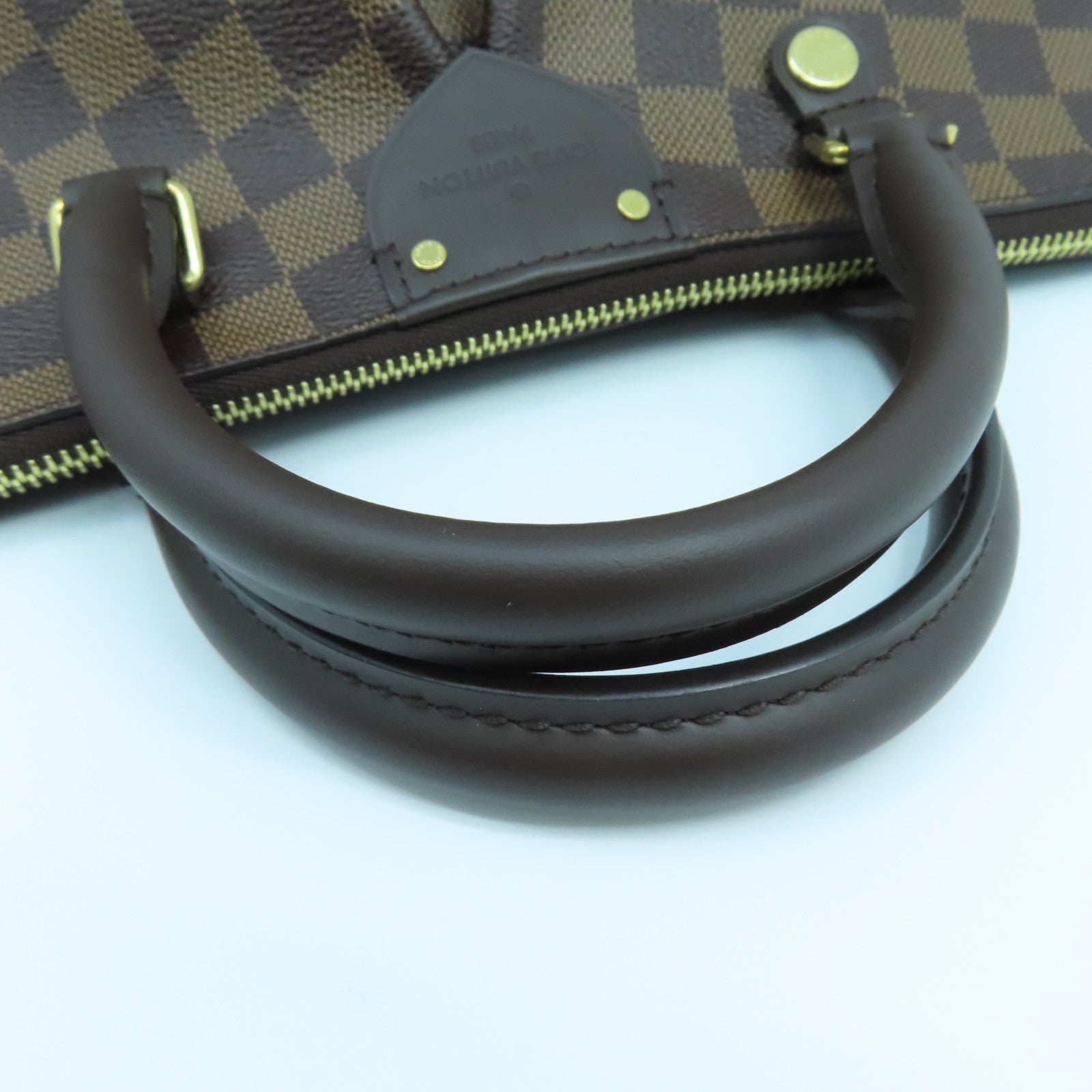 LOUIS VUITTON Damier Siena PM金扣手挽袋啡色