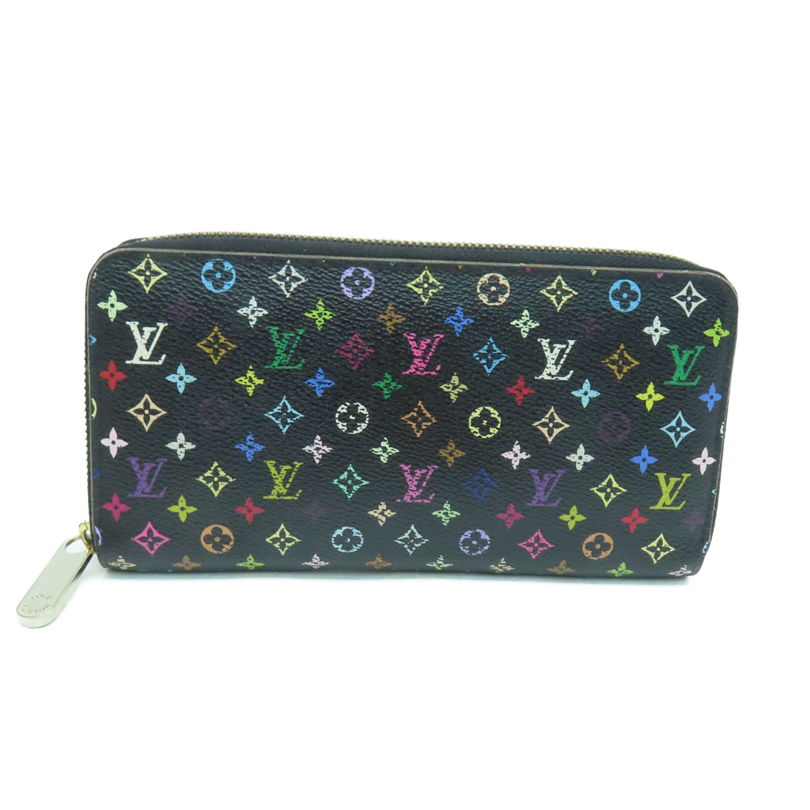 LOUIS VUITTON Monogram Multi Zippy Long Wallet长钱包金扣黑色
