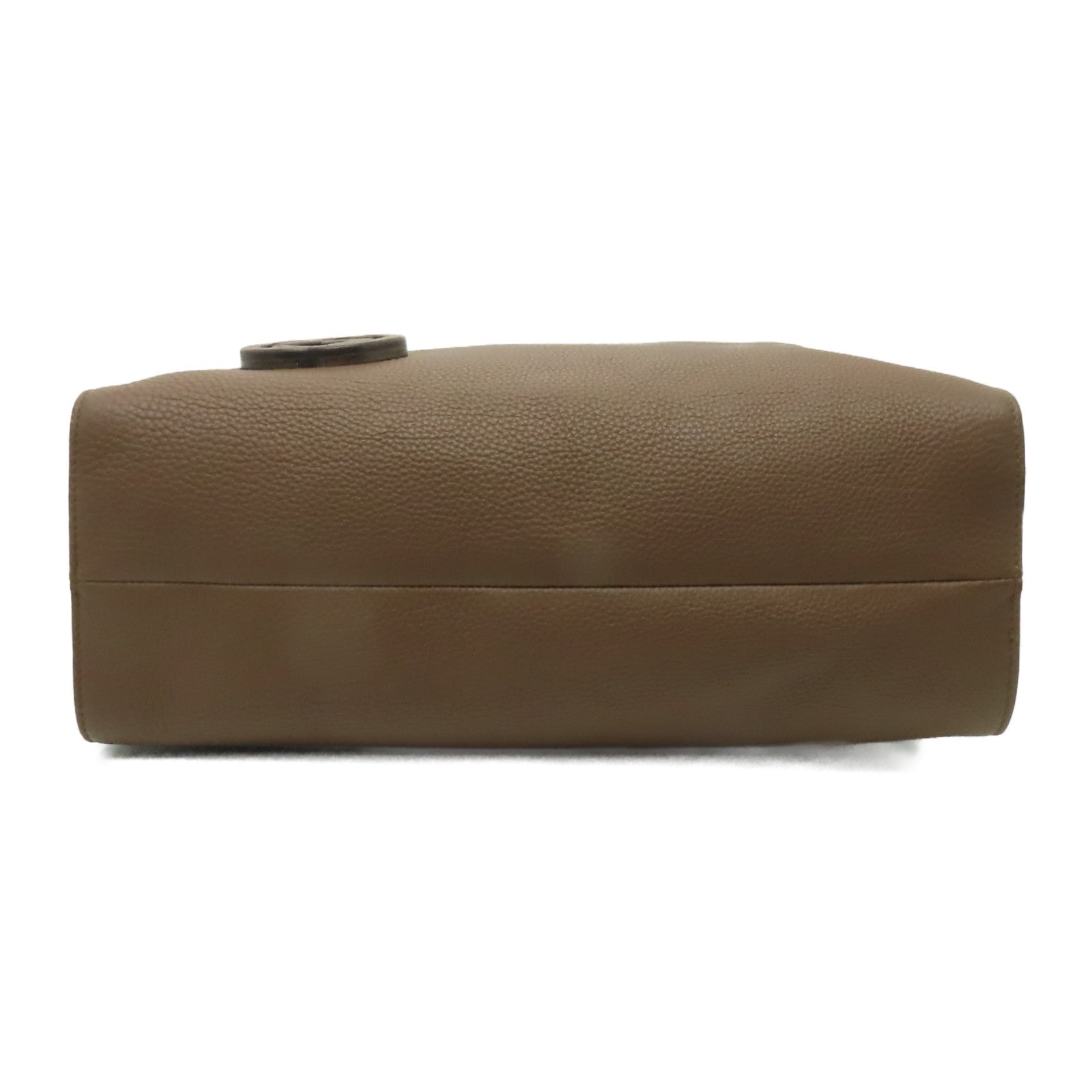 GUCCI 牛皮皮革Shoulder Bag金扣肩背袋啡色