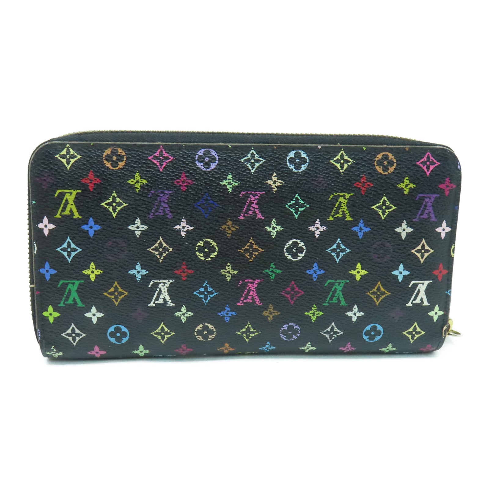 LOUIS VUITTON Monogram Multi Zippy Long Wallet长钱包金扣黑色