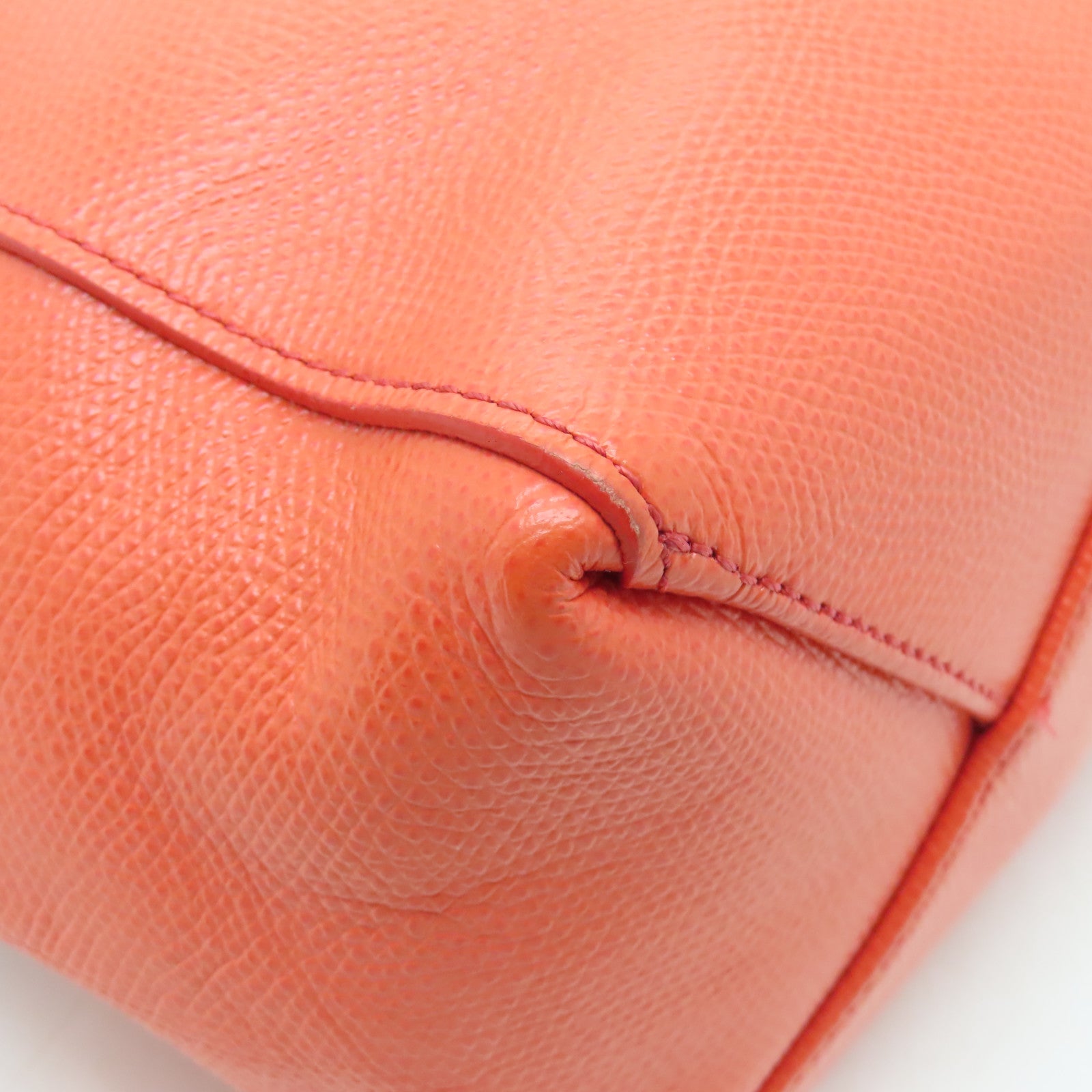 CELINE 【激減優惠】牛皮皮革Small Cabas金扣手挽肩背兩用袋綠色/橙色