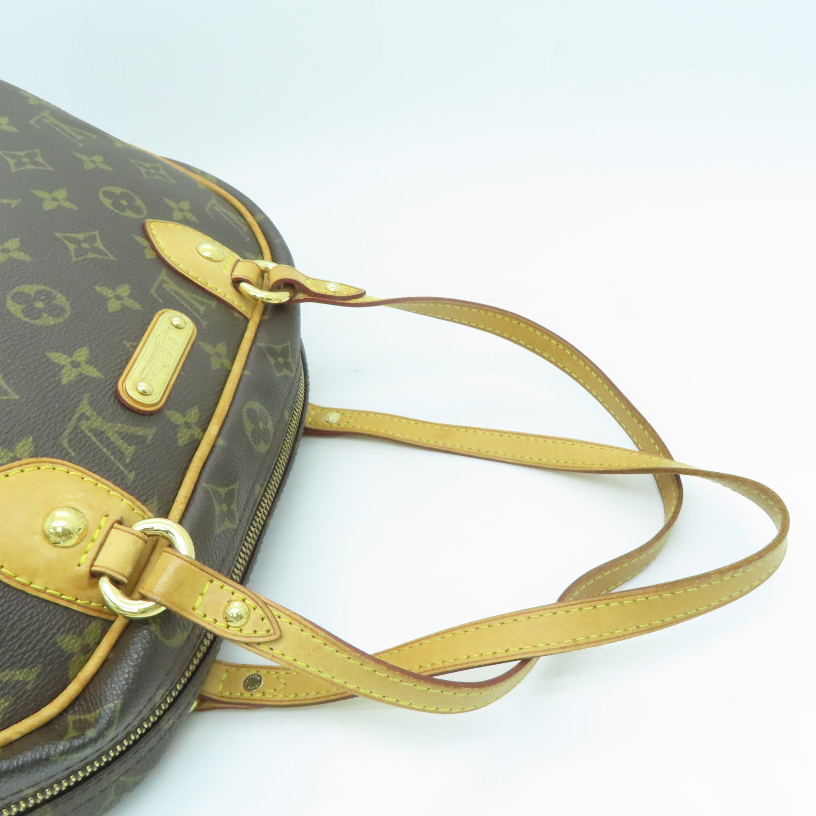 LOUIS VUITTON Monogram Montorgueil PM Shoulder Bag金扣肩背袋啡色