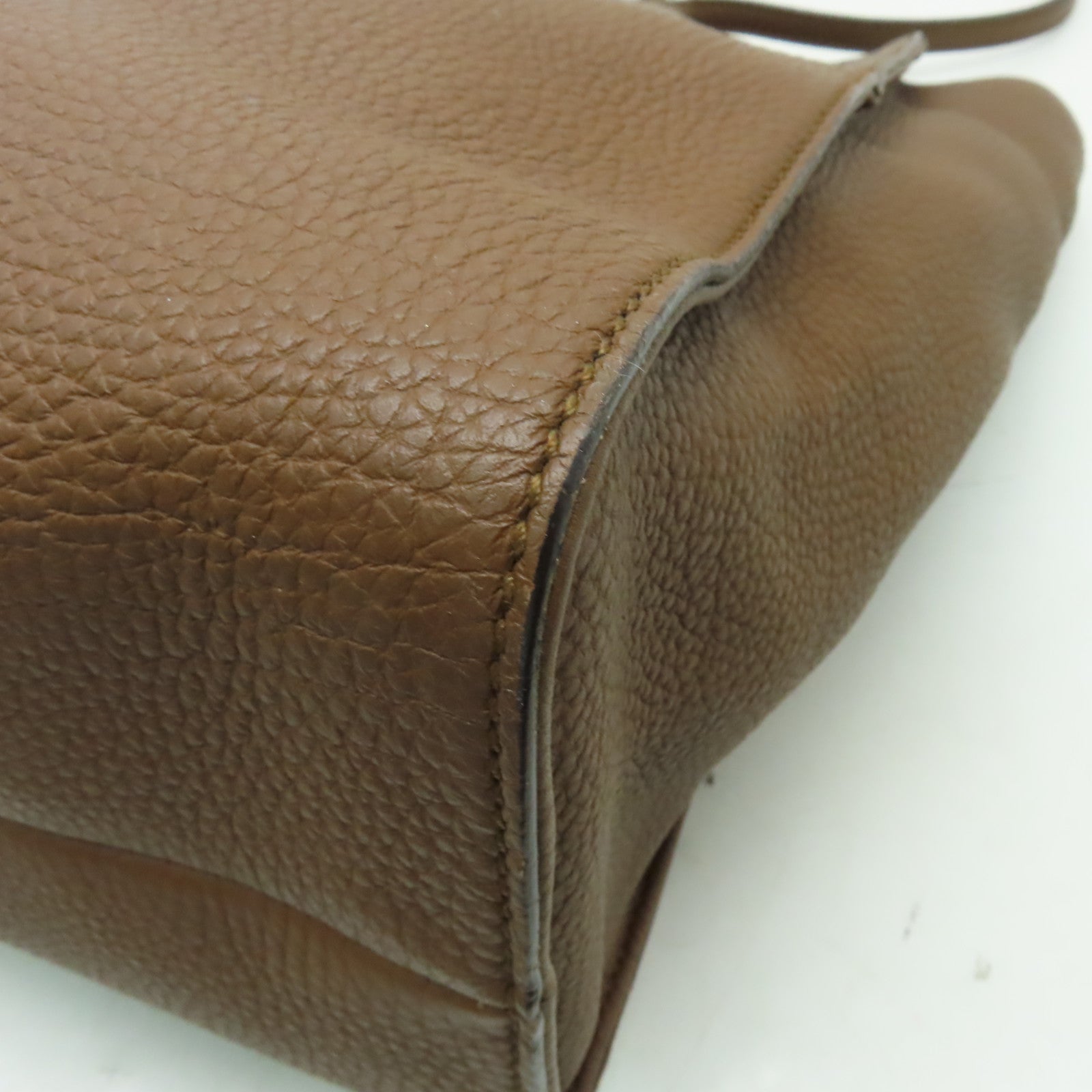 GUCCI 牛皮皮革Shoulder Bag金扣肩背袋啡色
