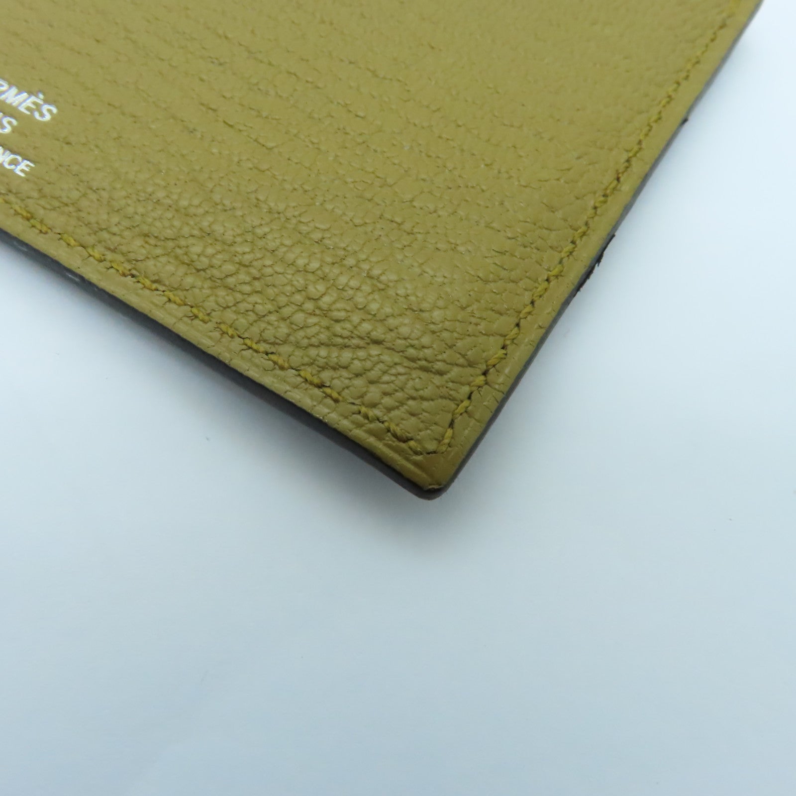 HERMES Epsom皮革Card Case卡片套藍色/啡色