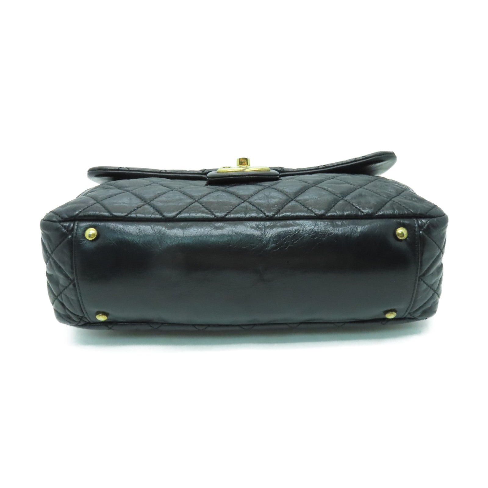 CHANEL 菱格牛皮皮革Shoulder Bag金扣鏈帶肩背袋黑色/紅色