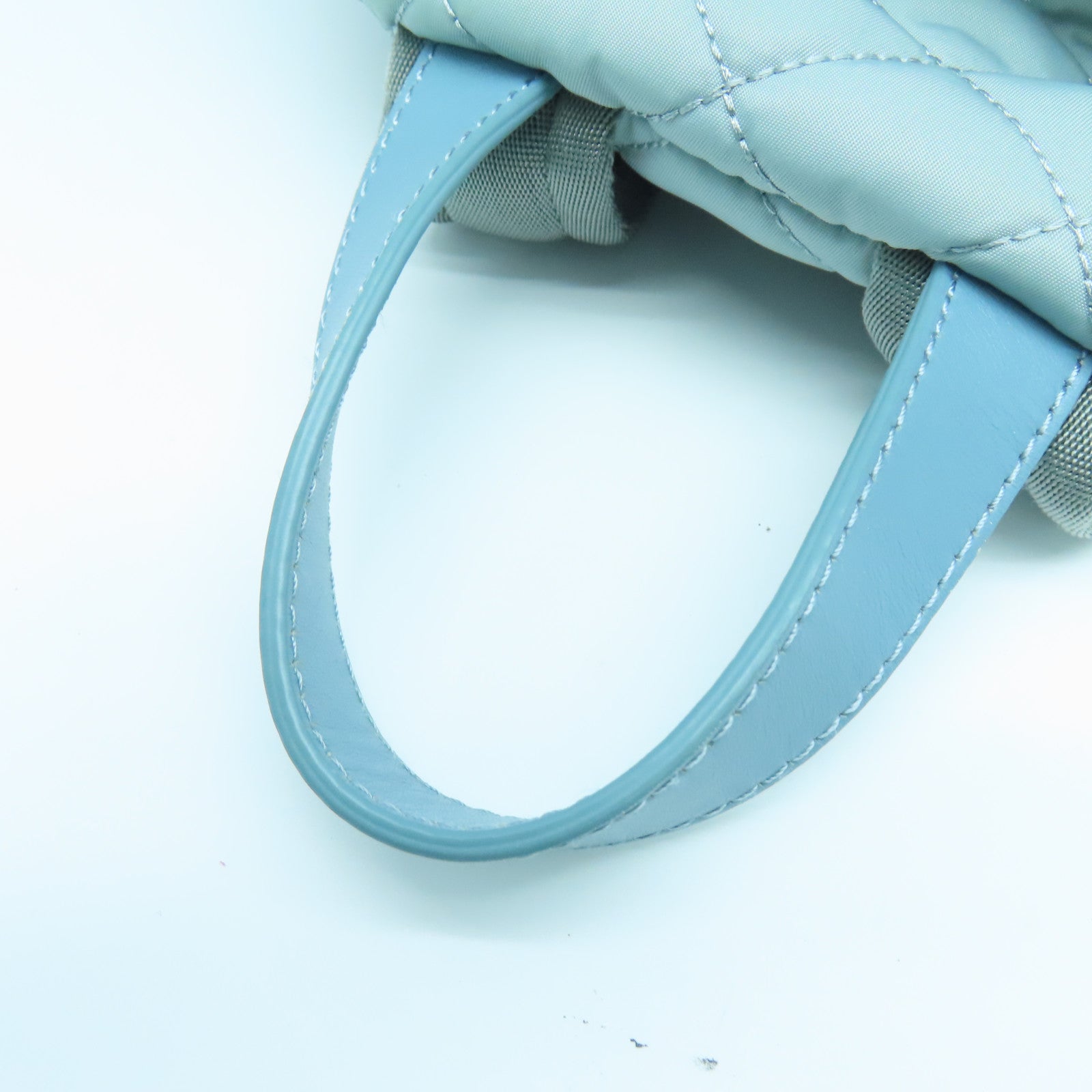 MOSCHINO Rhombus Nylon Backppack Gold Buckle Backpack Pink Blue