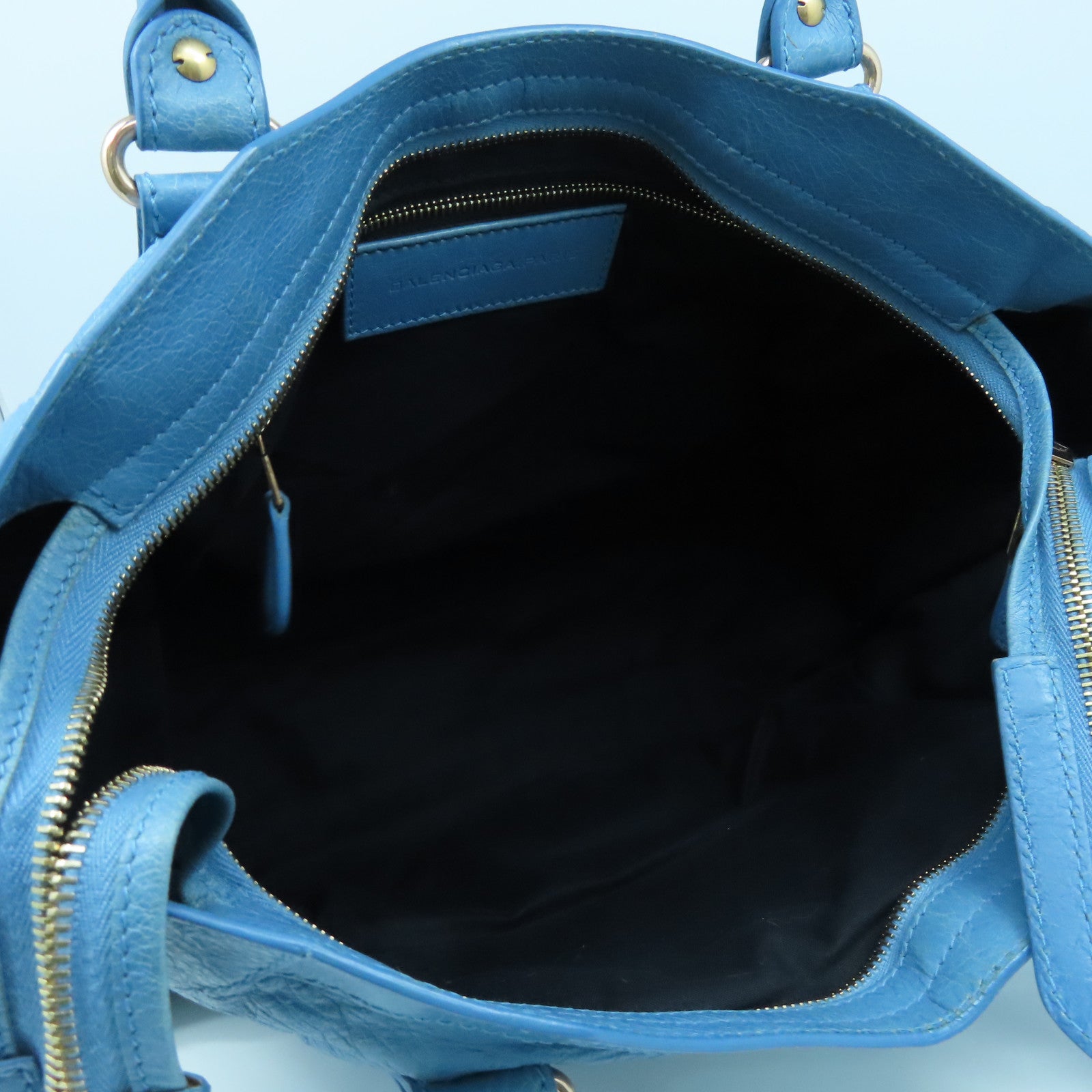 BALENCIAGA 羊皮皮革City金扣手挽肩背兩用袋