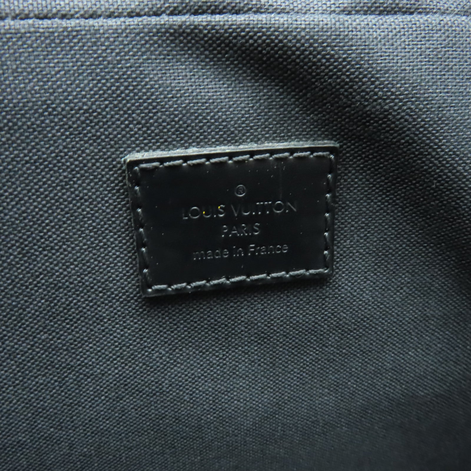 LOUIS VUITTON Damier Graphite Icare银扣公事包/手挽肩背两用袋黑色