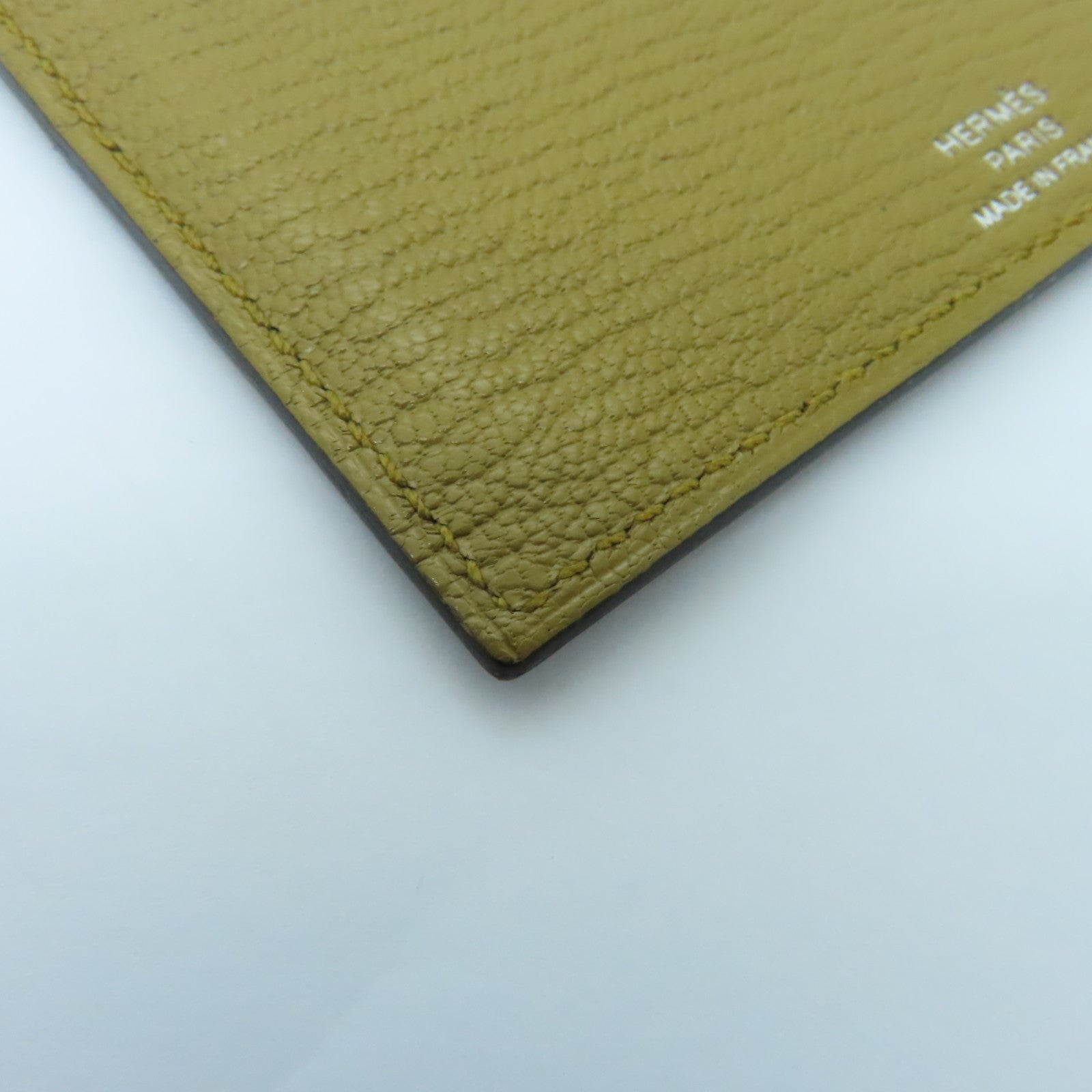 HERMES Epsom皮革Card Case卡片套藍色/啡色