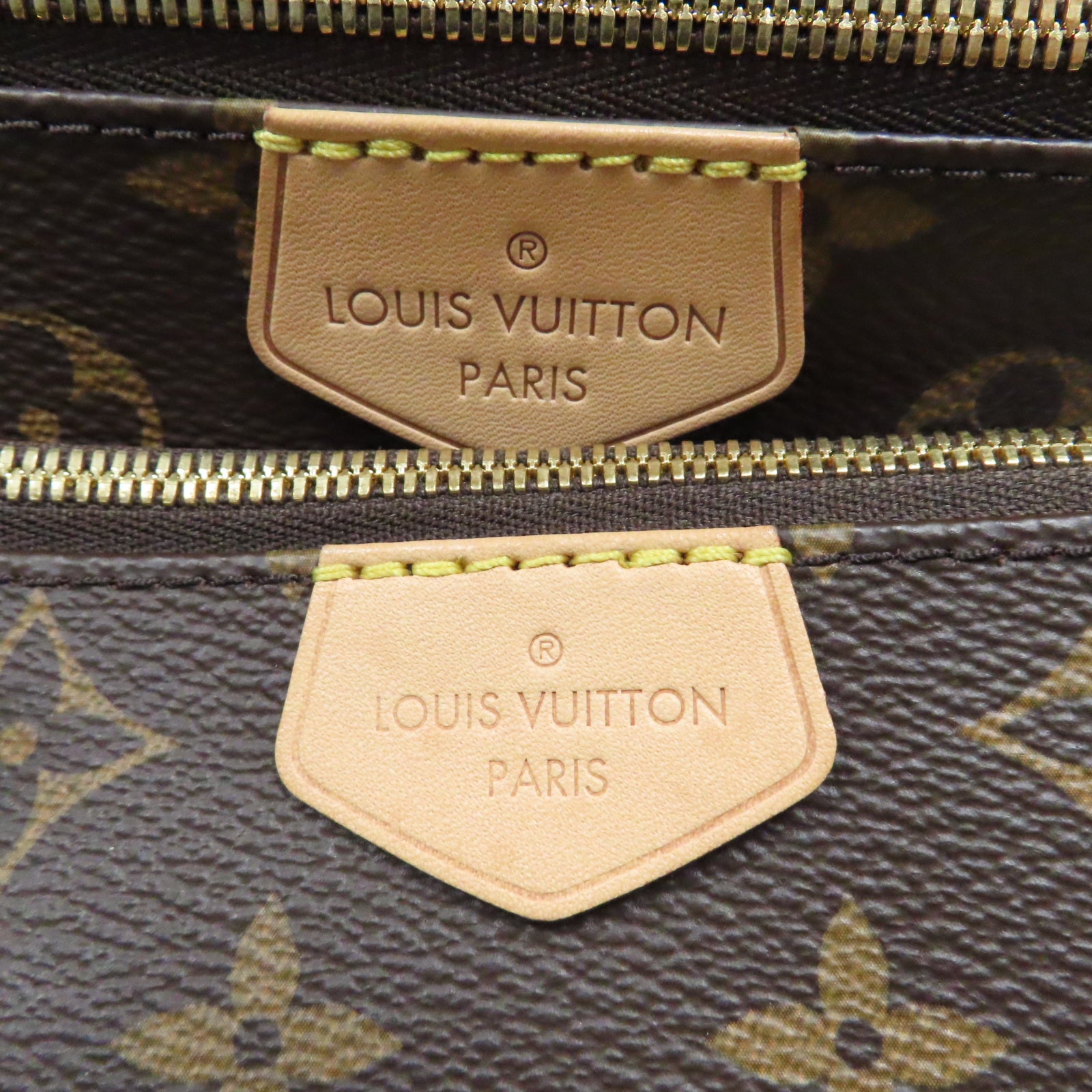 LOUIS VUITTON Monogram Mutti Pochette Accessories金扣鏈帶肩背袋啡色