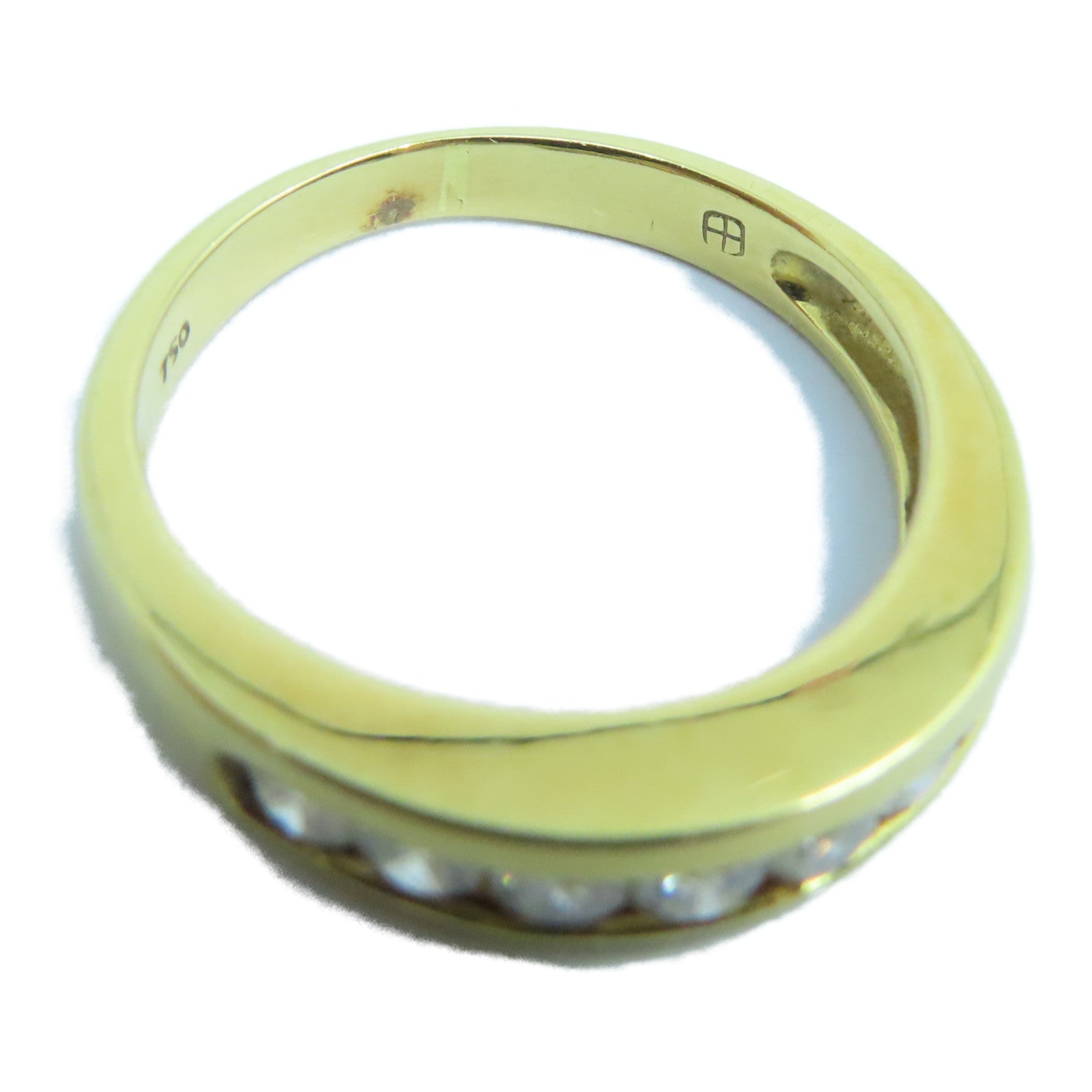 JEWELRY 18K黃金Diamond Ring鑽石戒指US#7金色
