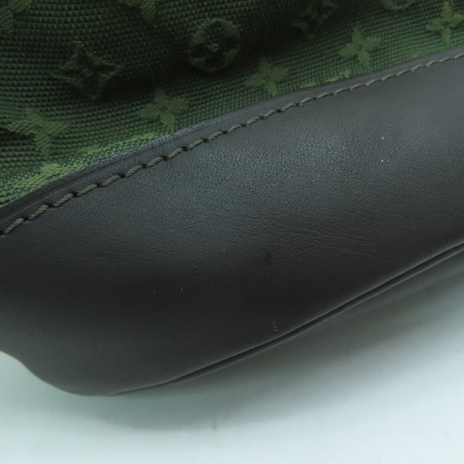 LOUIS VUITTON Monogram Mini Noelie金扣手挽袋綠色