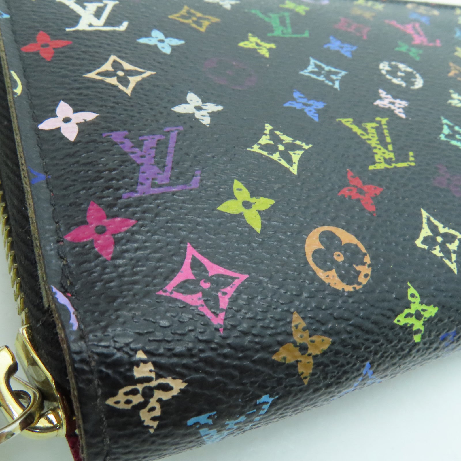 LOUIS VUITTON Monogram Multi Zippy Long Wallet长钱包金扣黑色