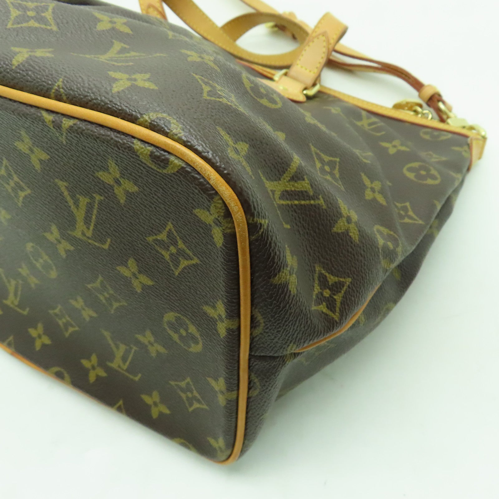 LOUIS VUITTON Monogram Palermo PM金扣手挽肩背兩用袋啡色