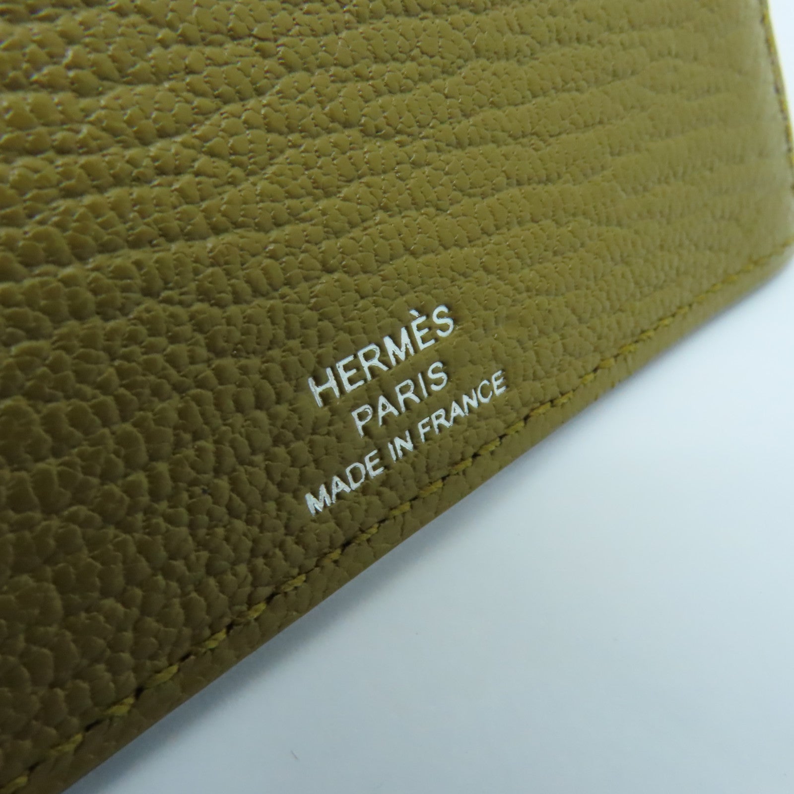 HERMES Epsom皮革Card Case卡片套藍色/啡色