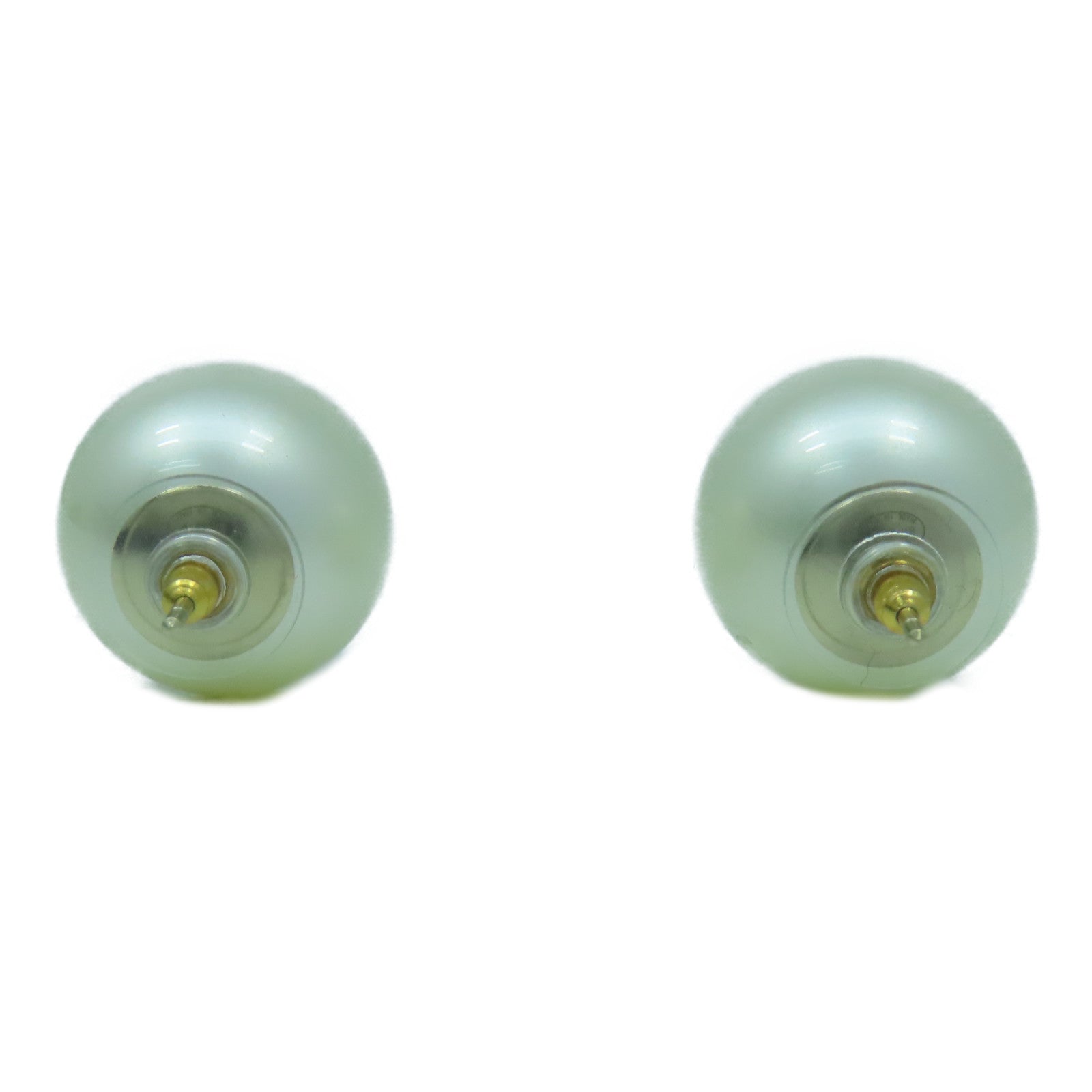 CHANEL 金屬/PVC Earrings耳環白色/金色