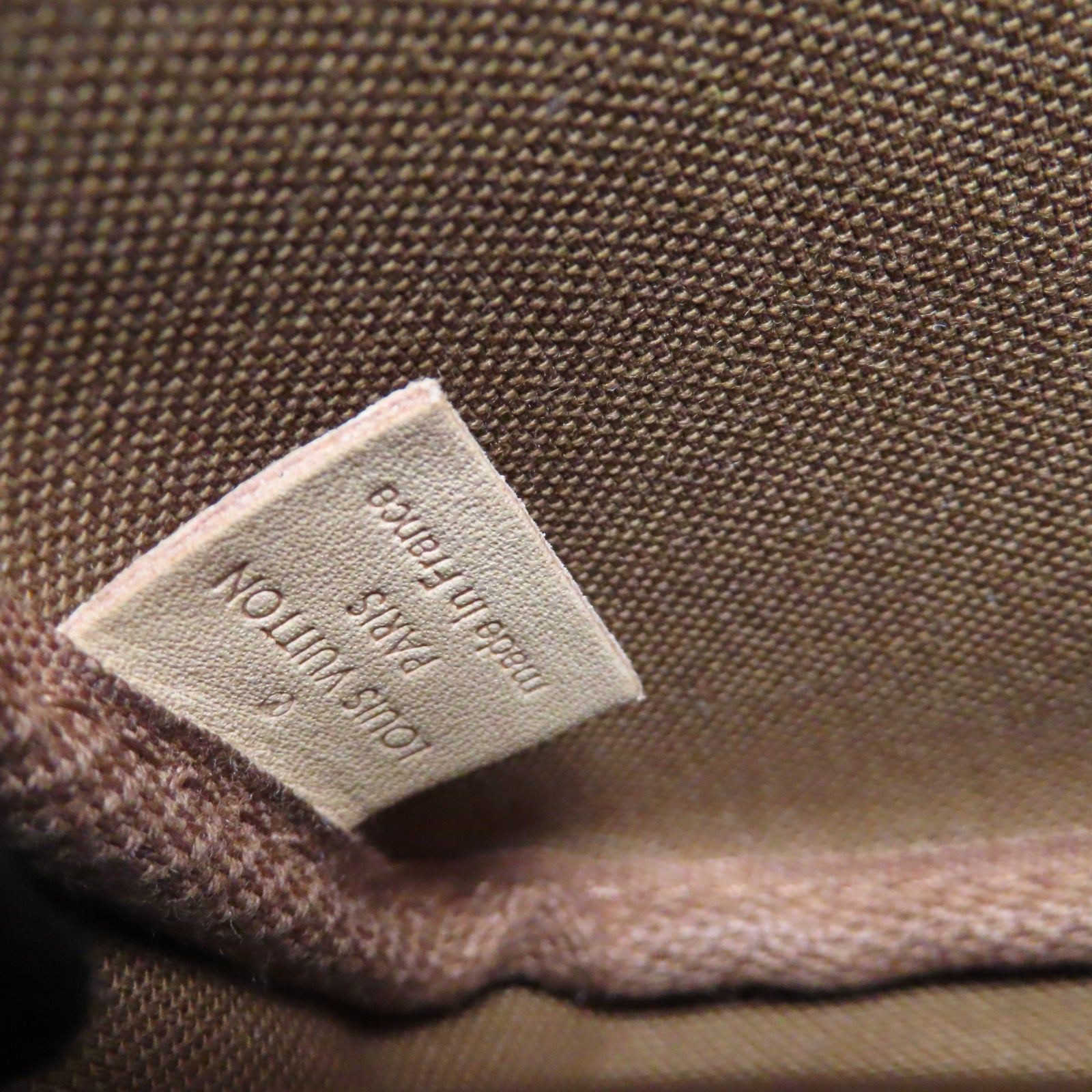 LOUIS VUITTON Monogram Mutti Pochette Accessories金扣鏈帶肩背袋啡色