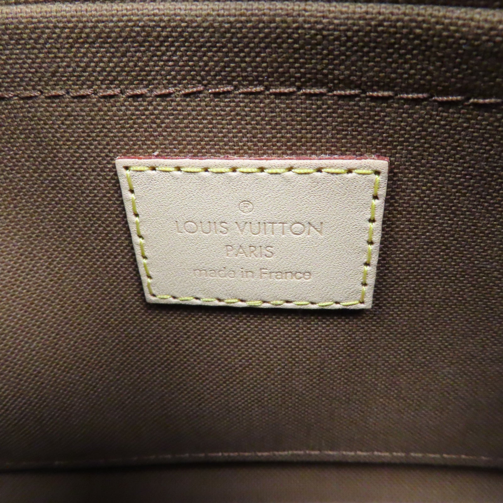 LOUIS VUITTON Monogram Mutti Pochette Accessories金扣鏈帶肩背袋啡色