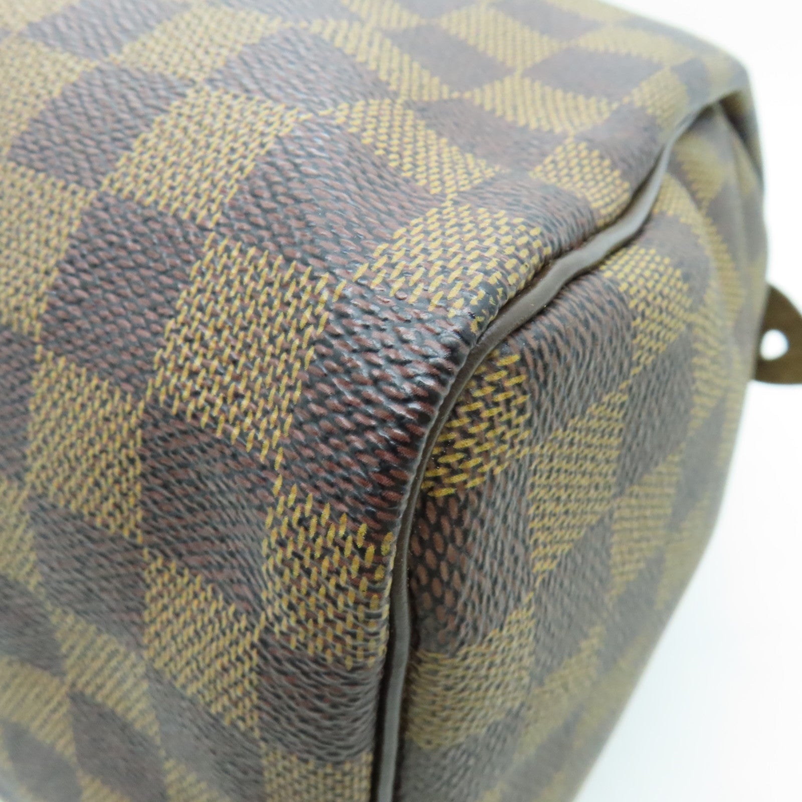 LOUIS VUITTON Damier Speedy 30金扣手挽袋啡色