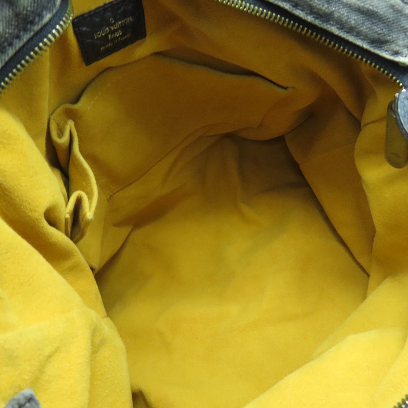 LOUIS VUITTON Monogram Denim Neo Cabby MM金扣手挽肩背兩用袋黑色