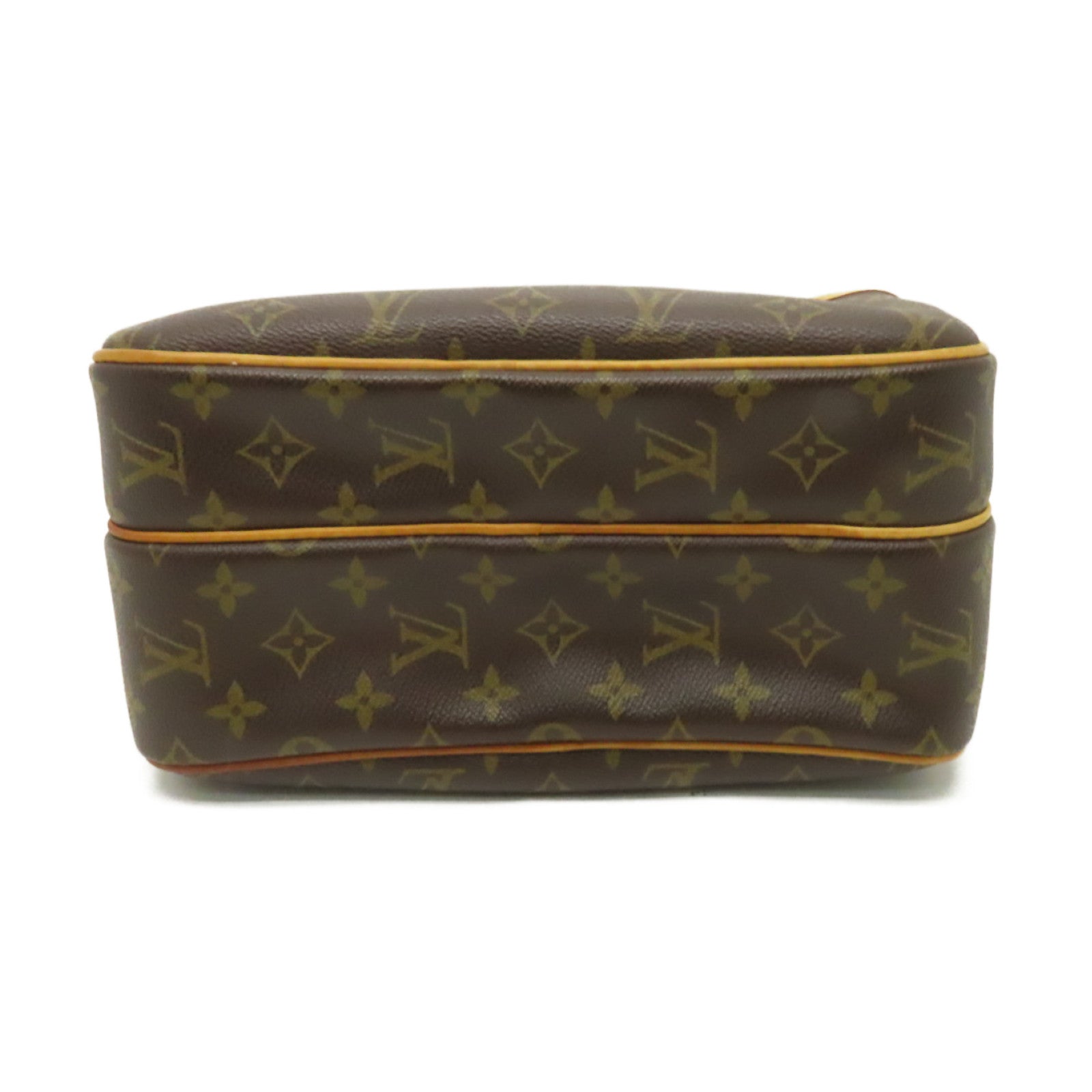 LOUIS VUITTON 【激減優惠】Monogram Reporter金扣肩背袋棕色