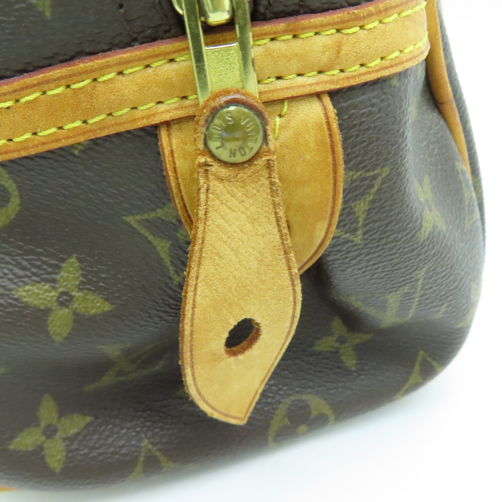 LOUIS VUITTON Monogram Montorgueil PM Shoulder Bag金扣肩背袋啡色
