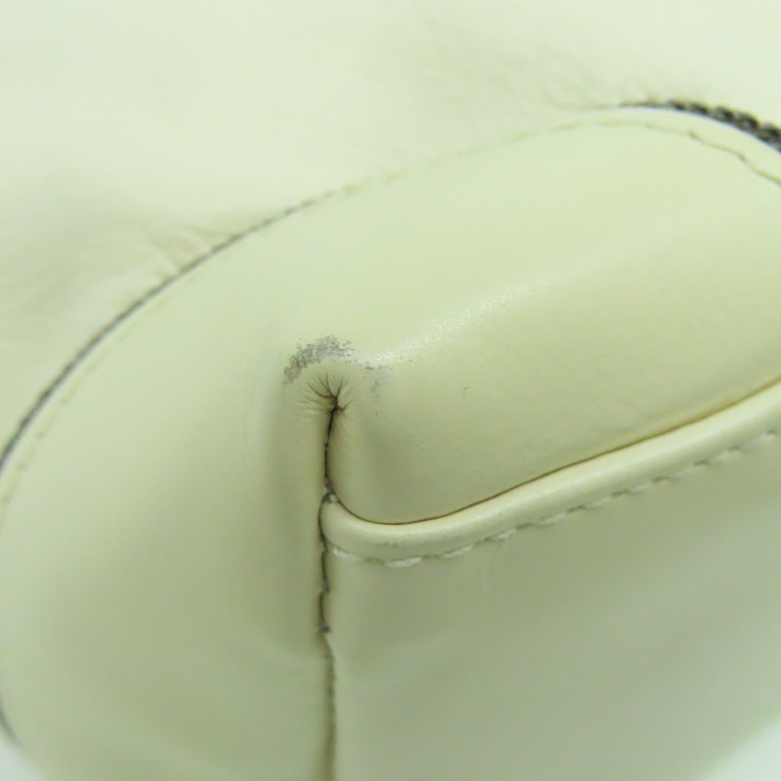 CHANEL 【激減優惠】羊皮皮革2 Way Shoulder Bag銀扣手挽肩背兩用袋米色