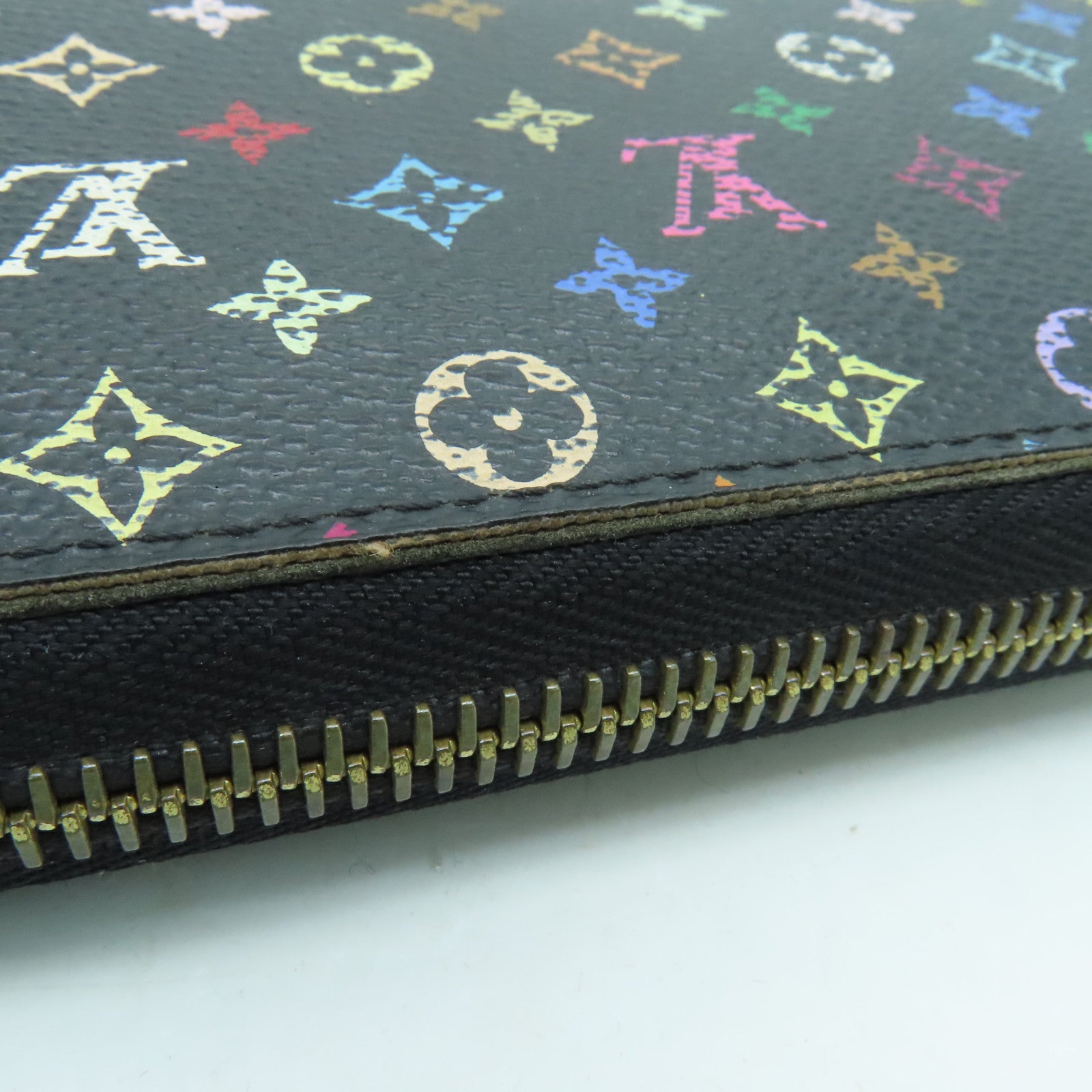 LOUIS VUITTON Monogram Multi Zippy Long Wallet长钱包金扣黑色