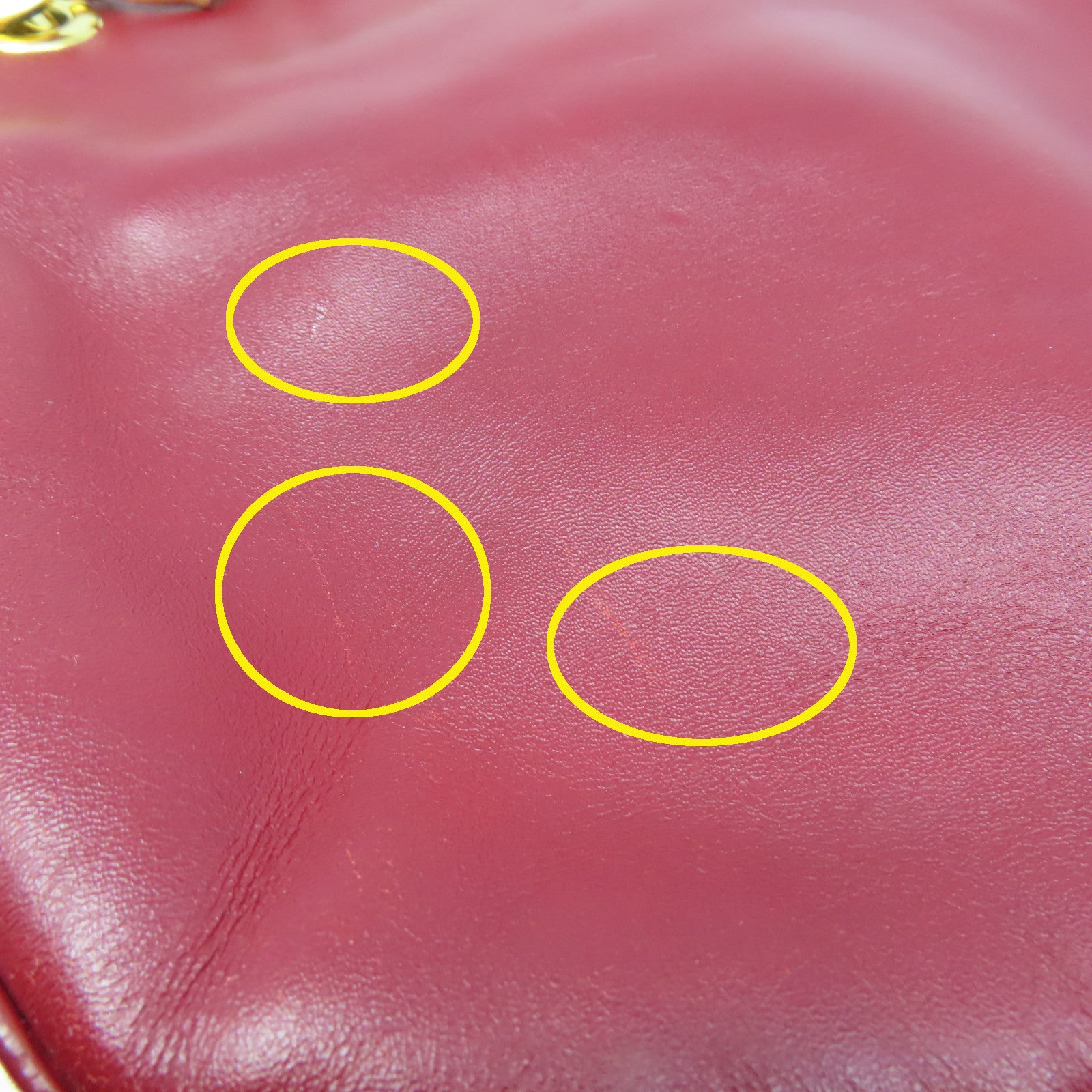Miu Miu 牛皮皮革Shoulder Bag金扣鏈帶肩背袋紅色