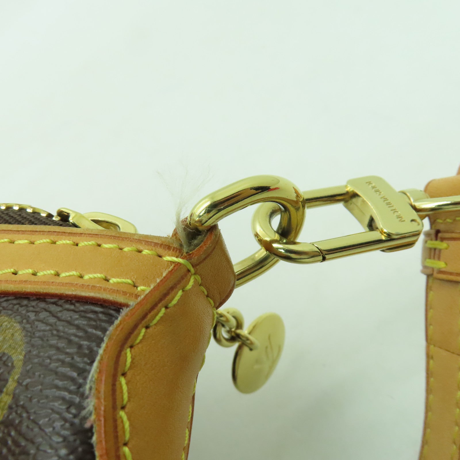 LOUIS VUITTON Monogram Palermo PM金扣手挽肩背兩用袋啡色