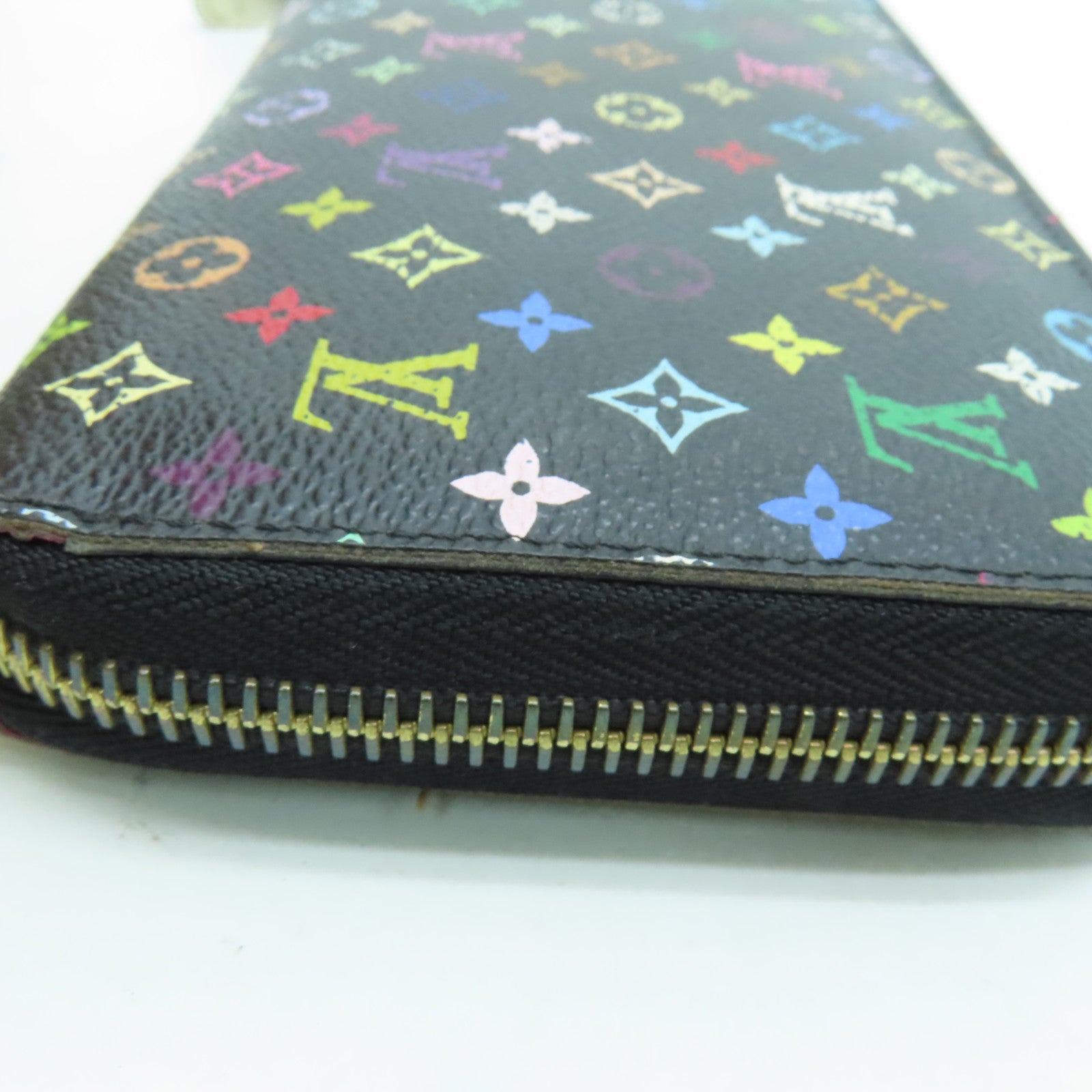 LOUIS VUITTON Monogram Multi Zippy Long Wallet长钱包金扣黑色