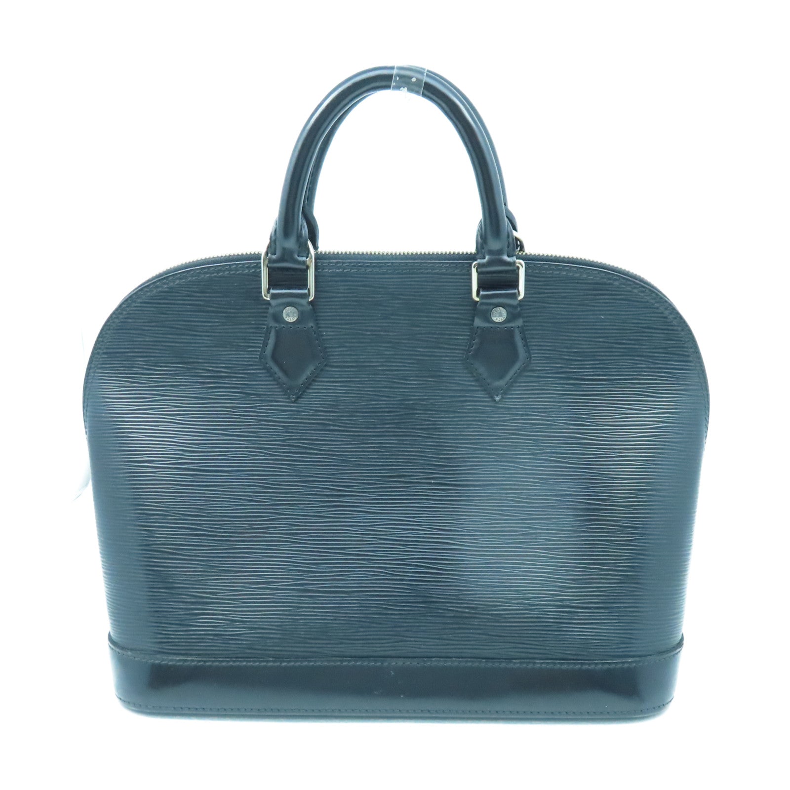 LOUIS VUITTON Epi Alma PM銀扣手挽袋黑色