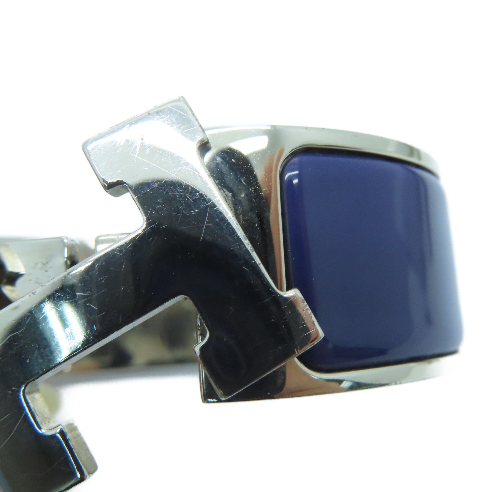 HERMES 【激減優惠】金屬Clic-Clac H Bracelet銀扣手鐲紫色