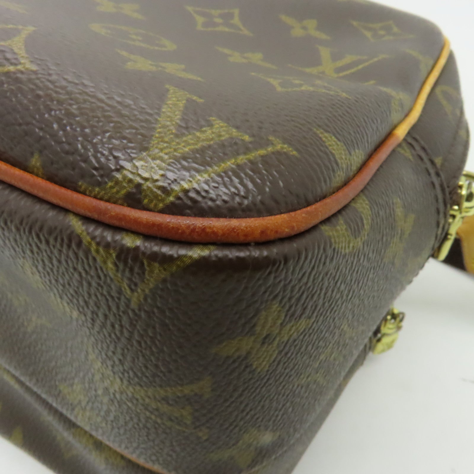LOUIS VUITTON 【激減優惠】Monogram Reporter金扣肩背袋棕色