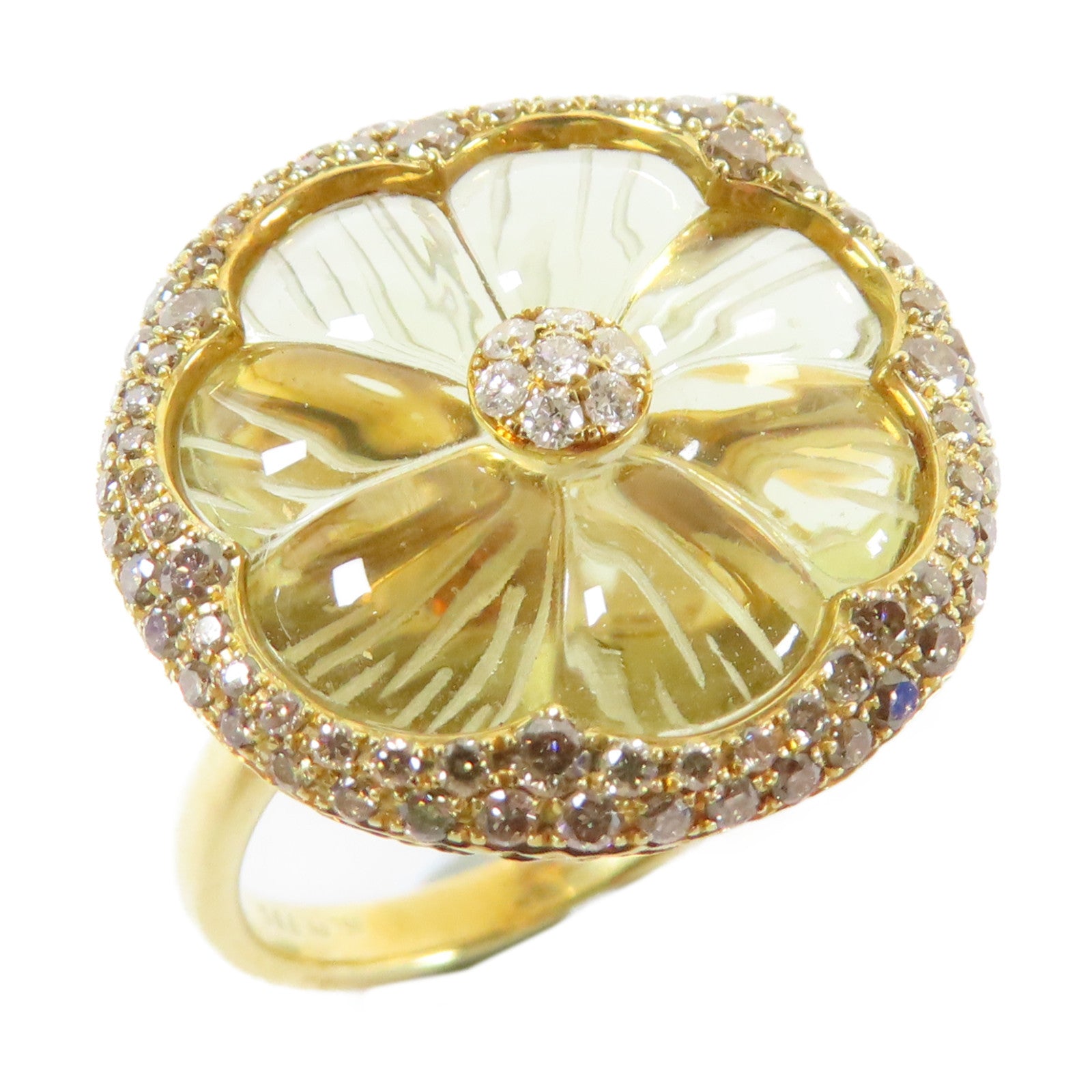 JEWELRY 18K黃金Diamond Ring0.67ct鑽石戒指US#5.5