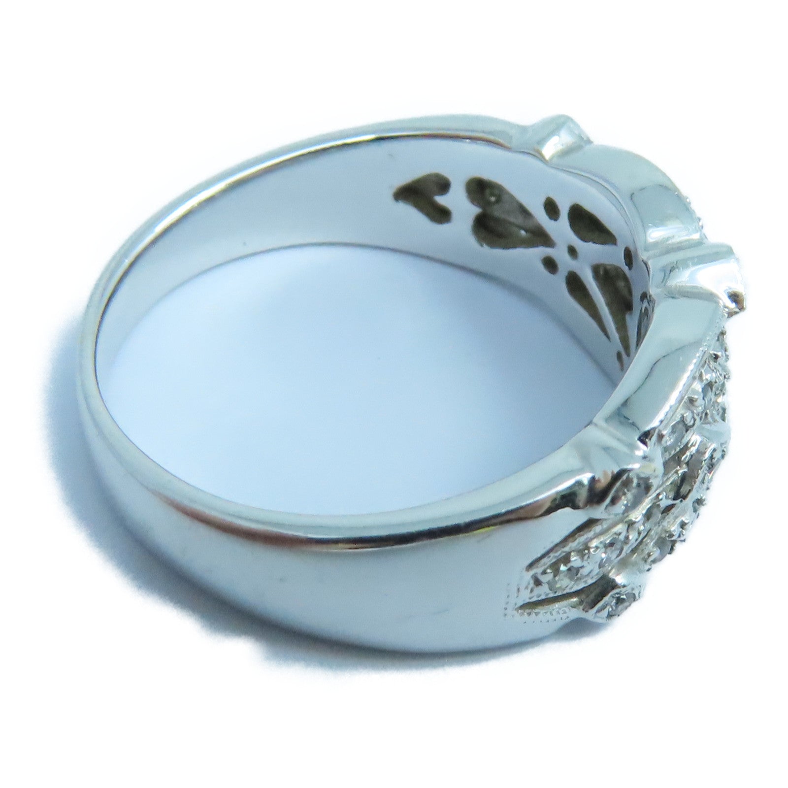 JEWELRY 【激減優惠】18K白金Diamond Ring鑽石戒指US#6銀色
