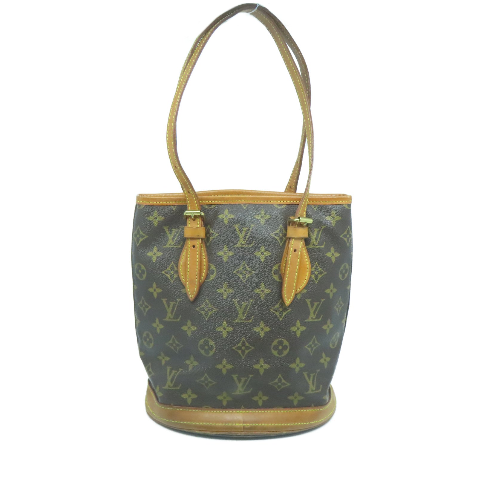 LOUIS VUITTON Monogram Bucket PM金扣肩背袋啡色