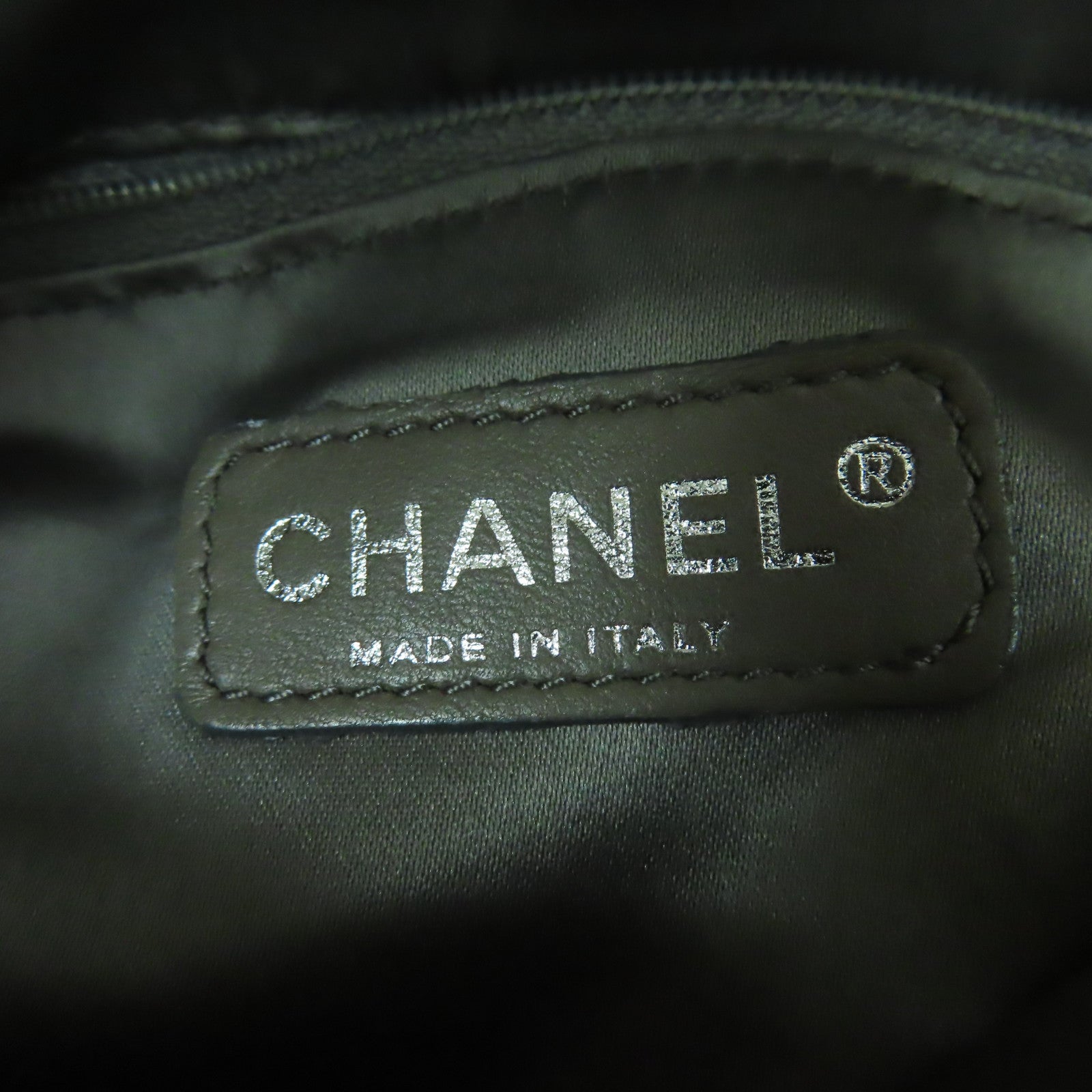 CHANEL 【激減優惠】羊皮皮革2 Way Shoulder Bag銀扣手挽肩背兩用袋米色