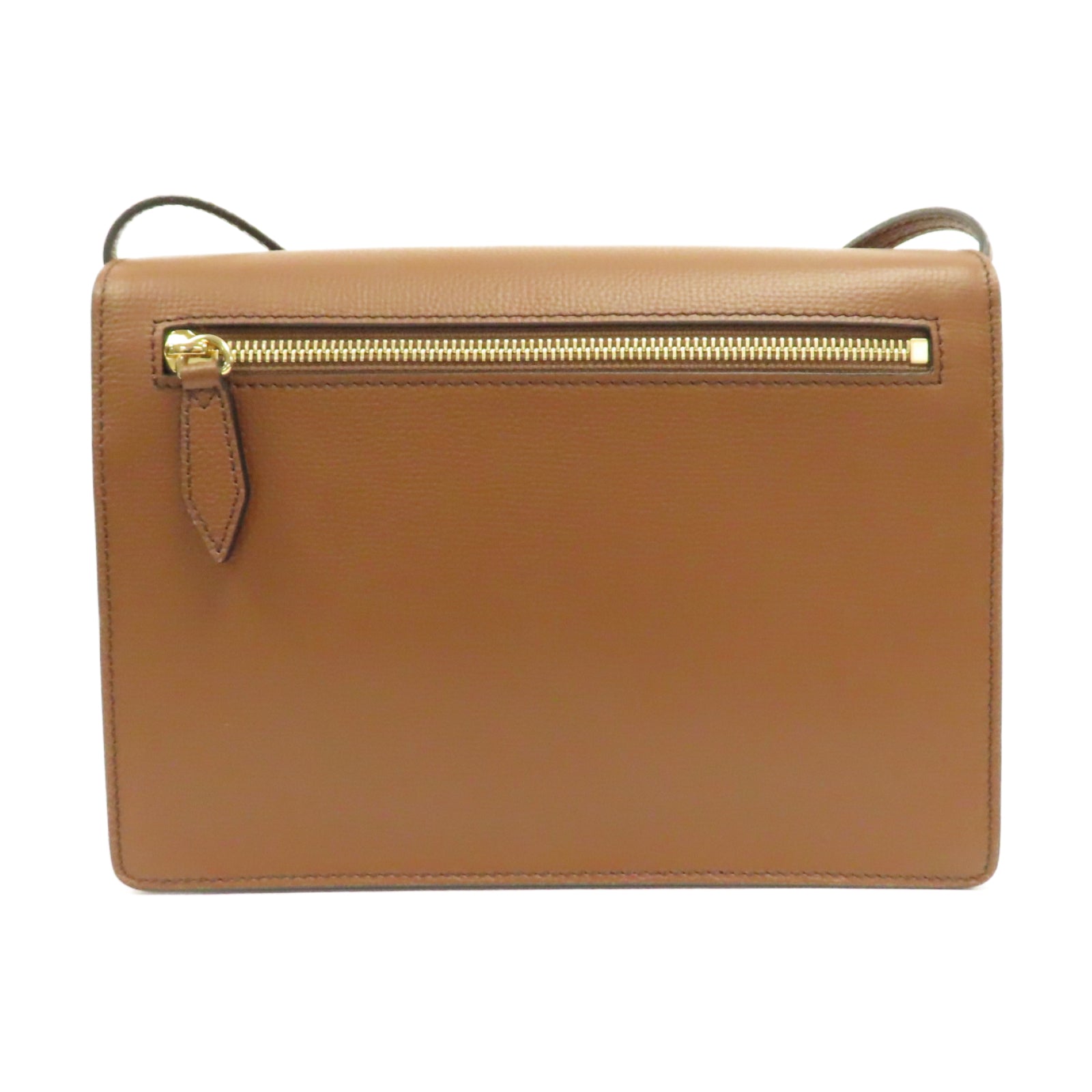 BURBERRY 牛皮皮革Shoulder Bag金扣肩背袋啡色