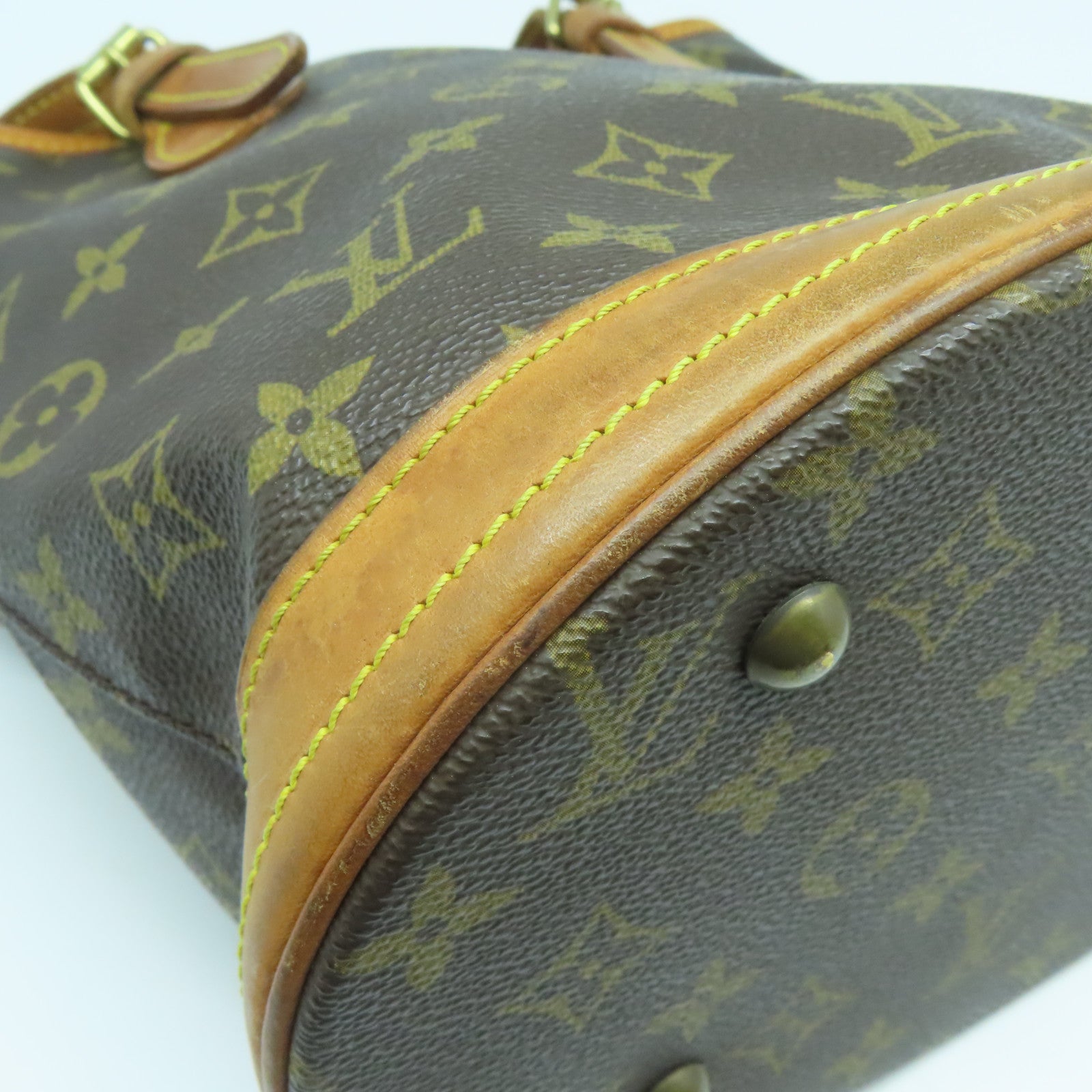 LOUIS VUITTON Monogram Bucket PM金扣肩背袋啡色