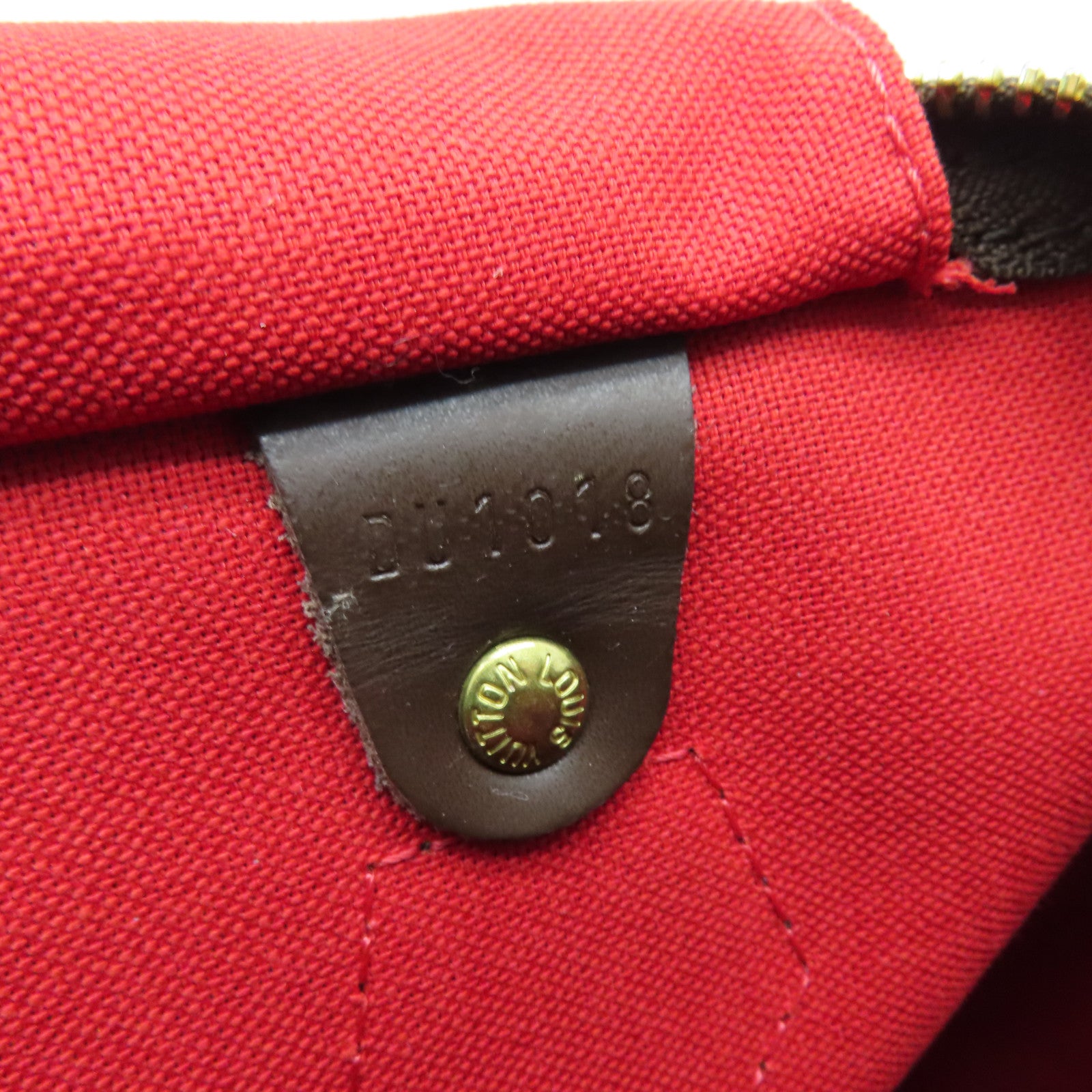 LOUIS VUITTON Damier Speedy 30金扣手挽袋啡色
